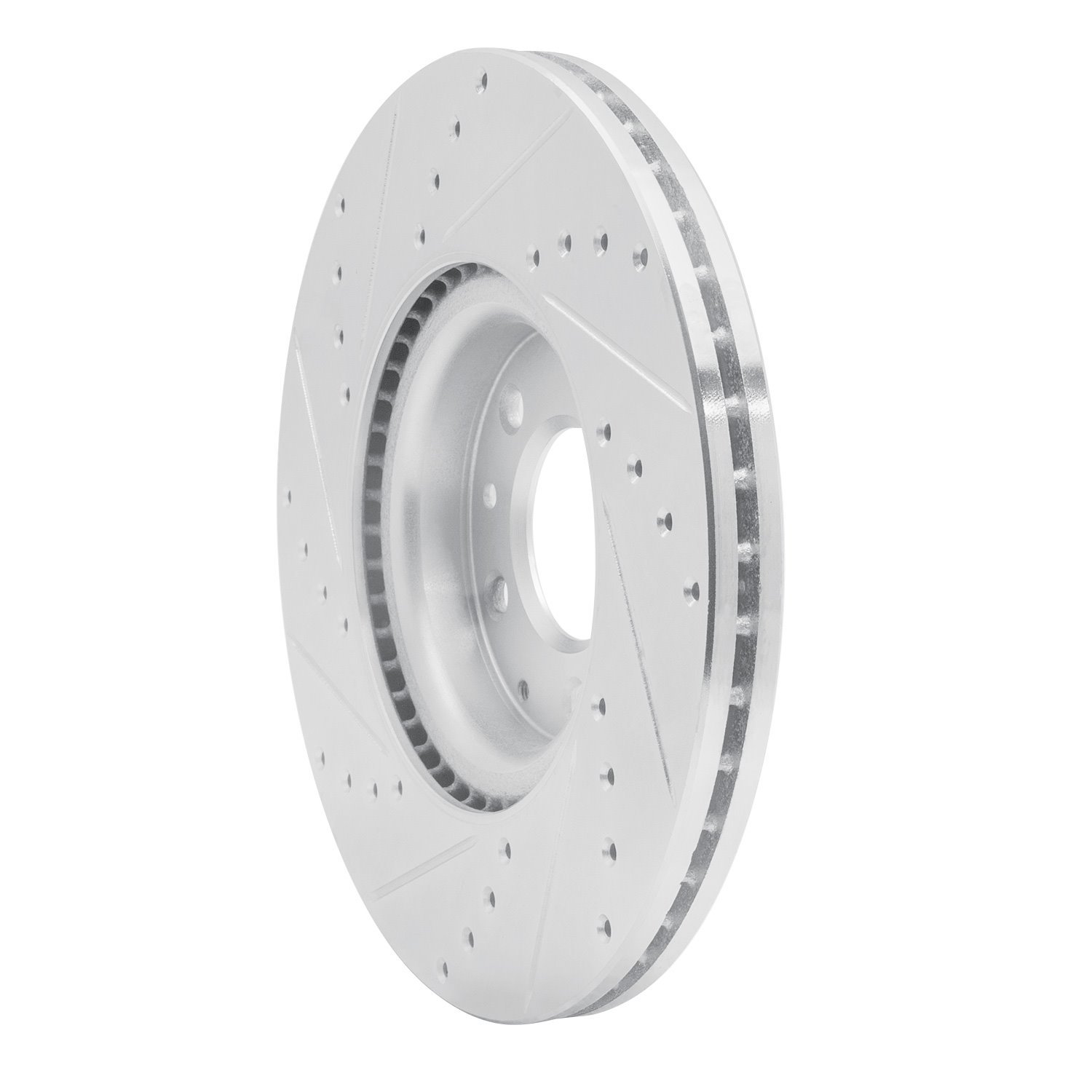 Drilled/Slotted Brake Rotor [Silver], 2006-2007