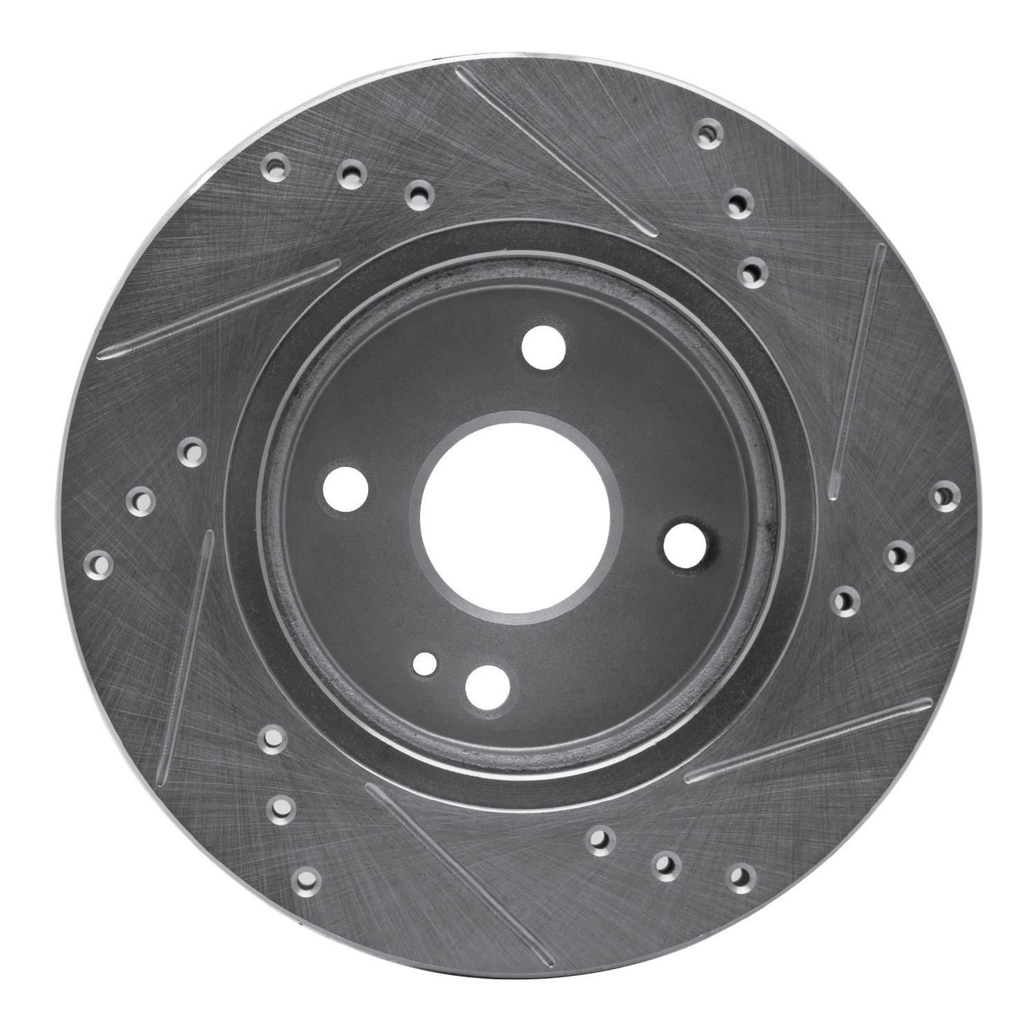 631-80050L Drilled/Slotted Brake Rotor [Silver], 2011-2015 Ford/Lincoln/Mercury/Mazda, Position: Front Left