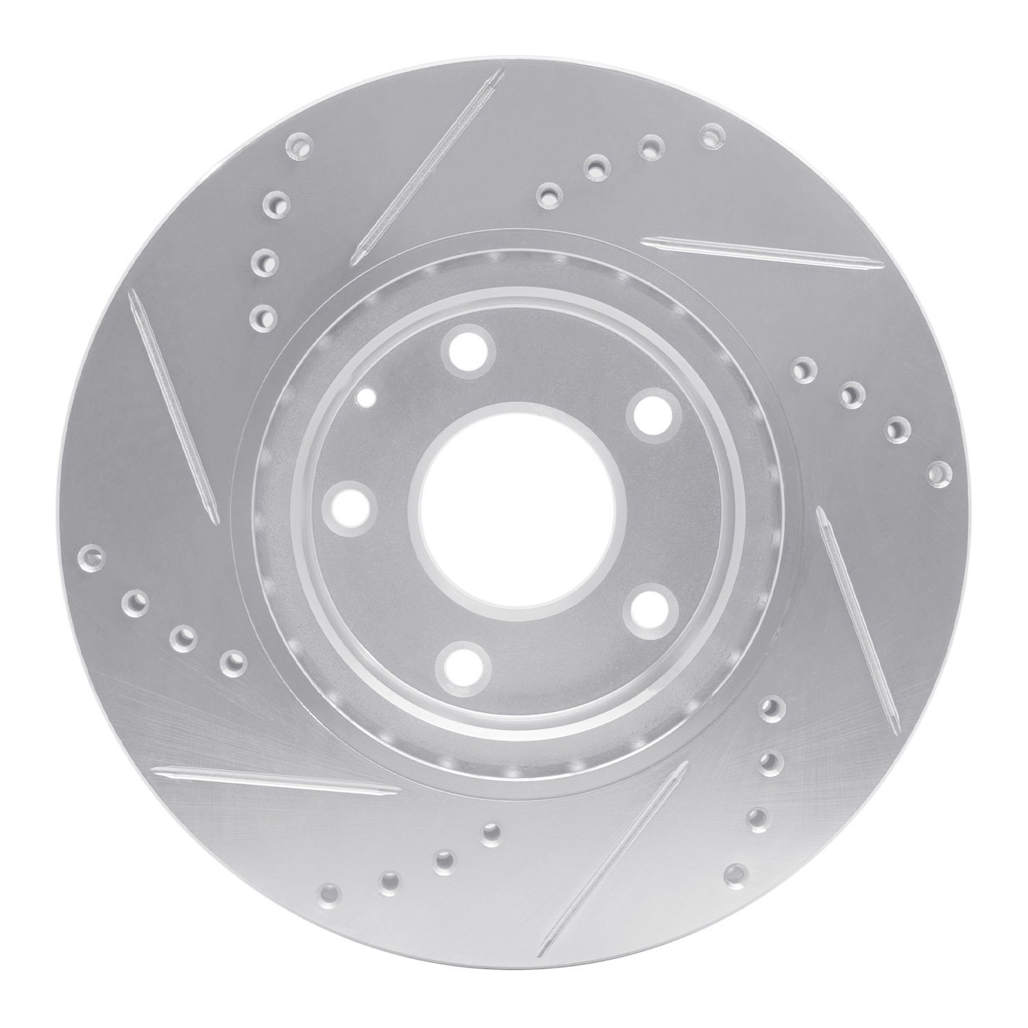631-80052R Drilled/Slotted Brake Rotor [Silver], Fits Select Ford/Lincoln/Mercury/Mazda, Position: Front Right