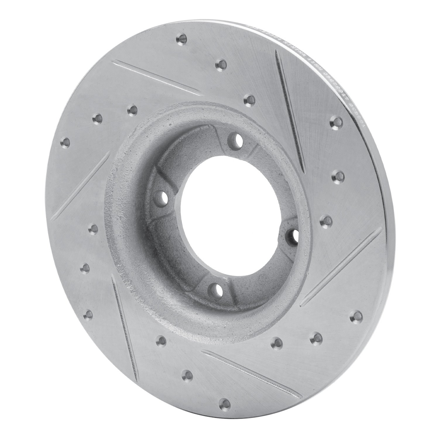 631-80054L Drilled/Slotted Brake Rotor [Silver], 1974-1984 Ford/Lincoln/Mercury/Mazda, Position: Front Left