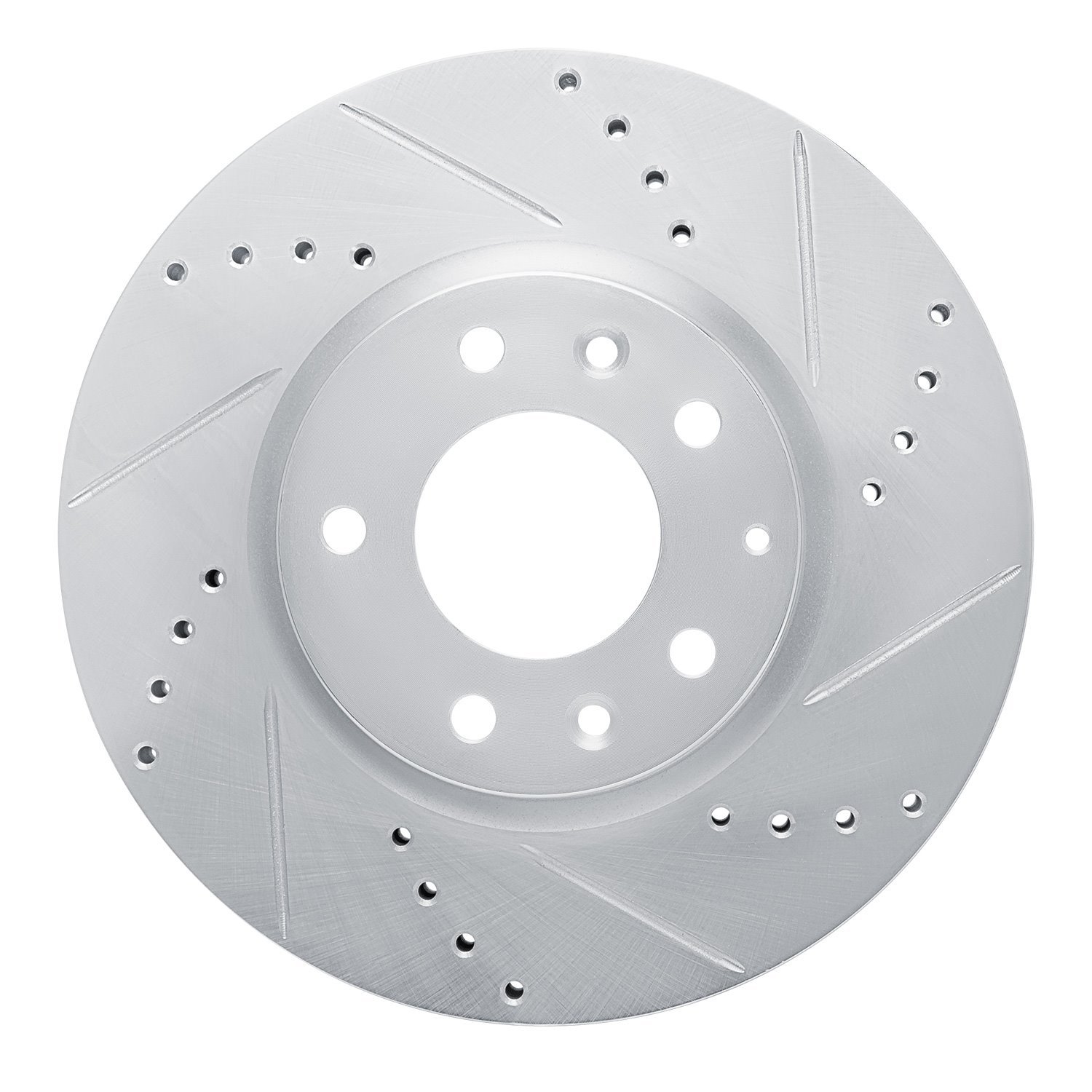 631-80066R Drilled/Slotted Brake Rotor [Silver], 2007-2012 Ford/Lincoln/Mercury/Mazda, Position: Front Right