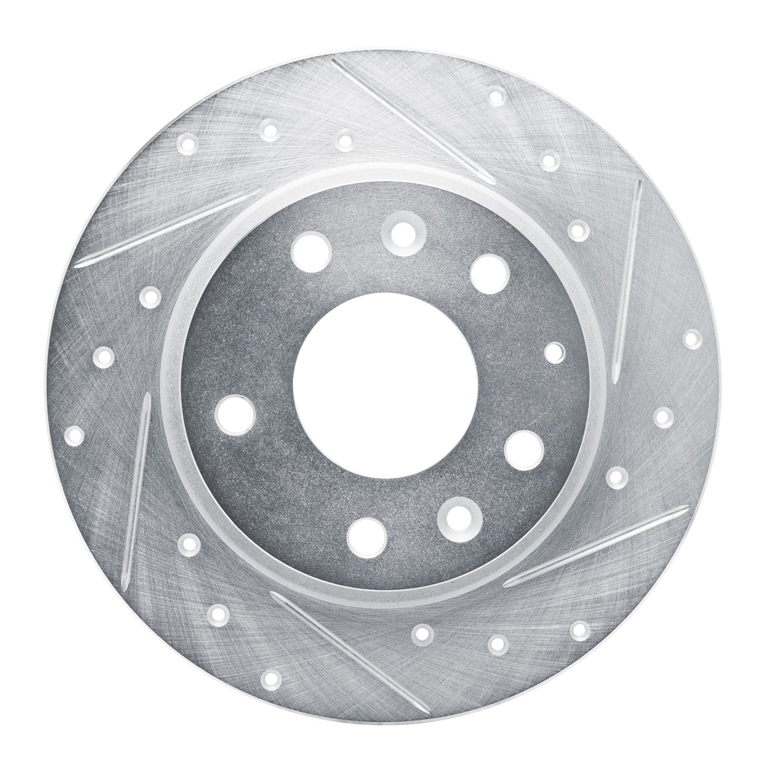 631-80079R Drilled/Slotted Brake Rotor [Silver], Fits Select Ford/Lincoln/Mercury/Mazda, Position: Rear Right