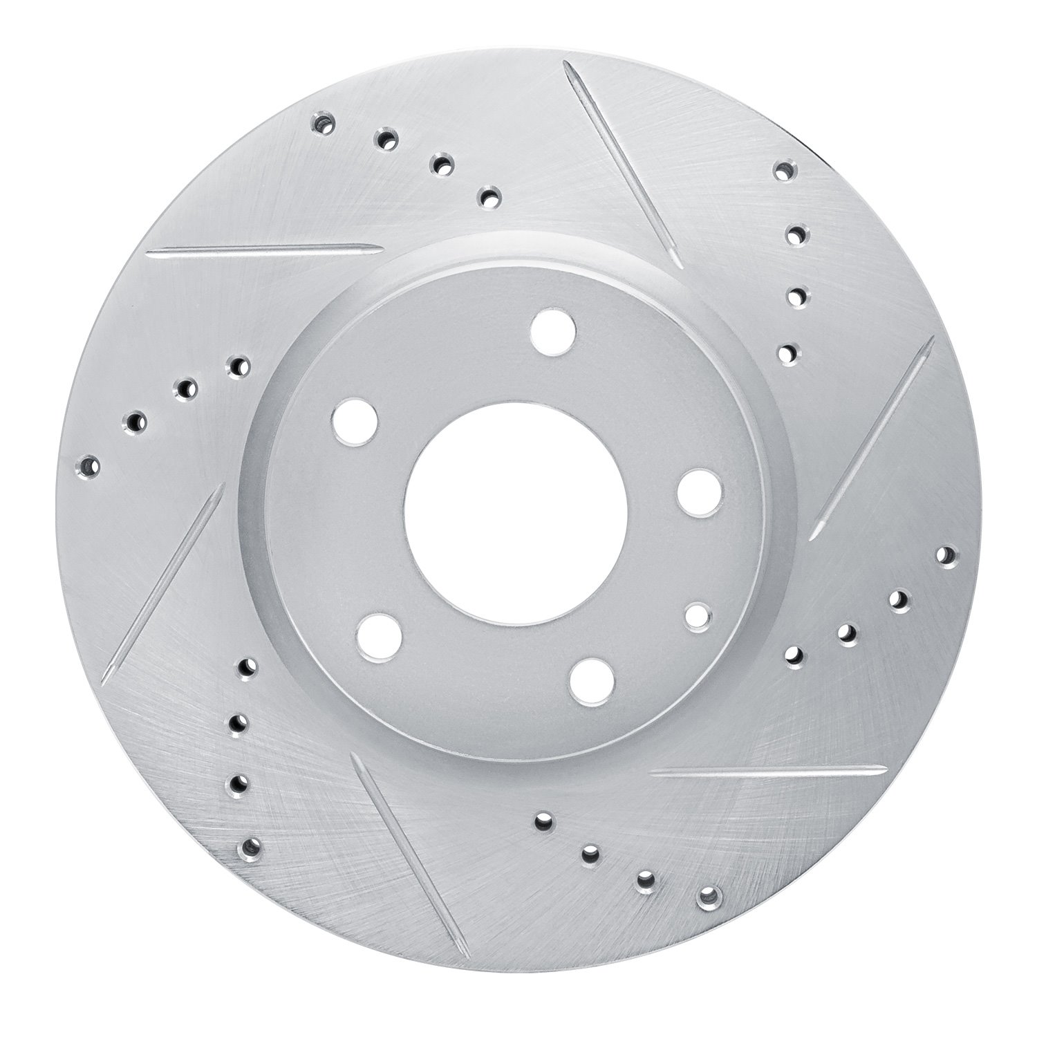 631-80080R Drilled/Slotted Brake Rotor [Silver], 2016-2019 Ford/Lincoln/Mercury/Mazda, Position: Front Right