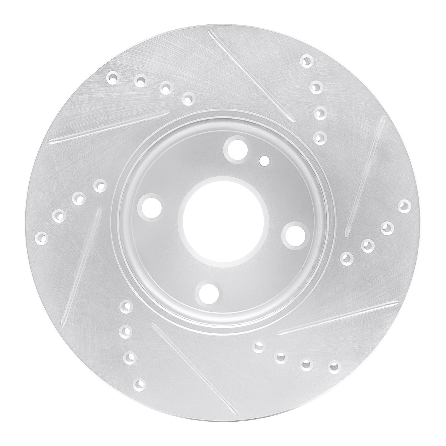 Drilled/Slotted Brake Rotor [Silver], 2016-2020 Multiple Makes/Models