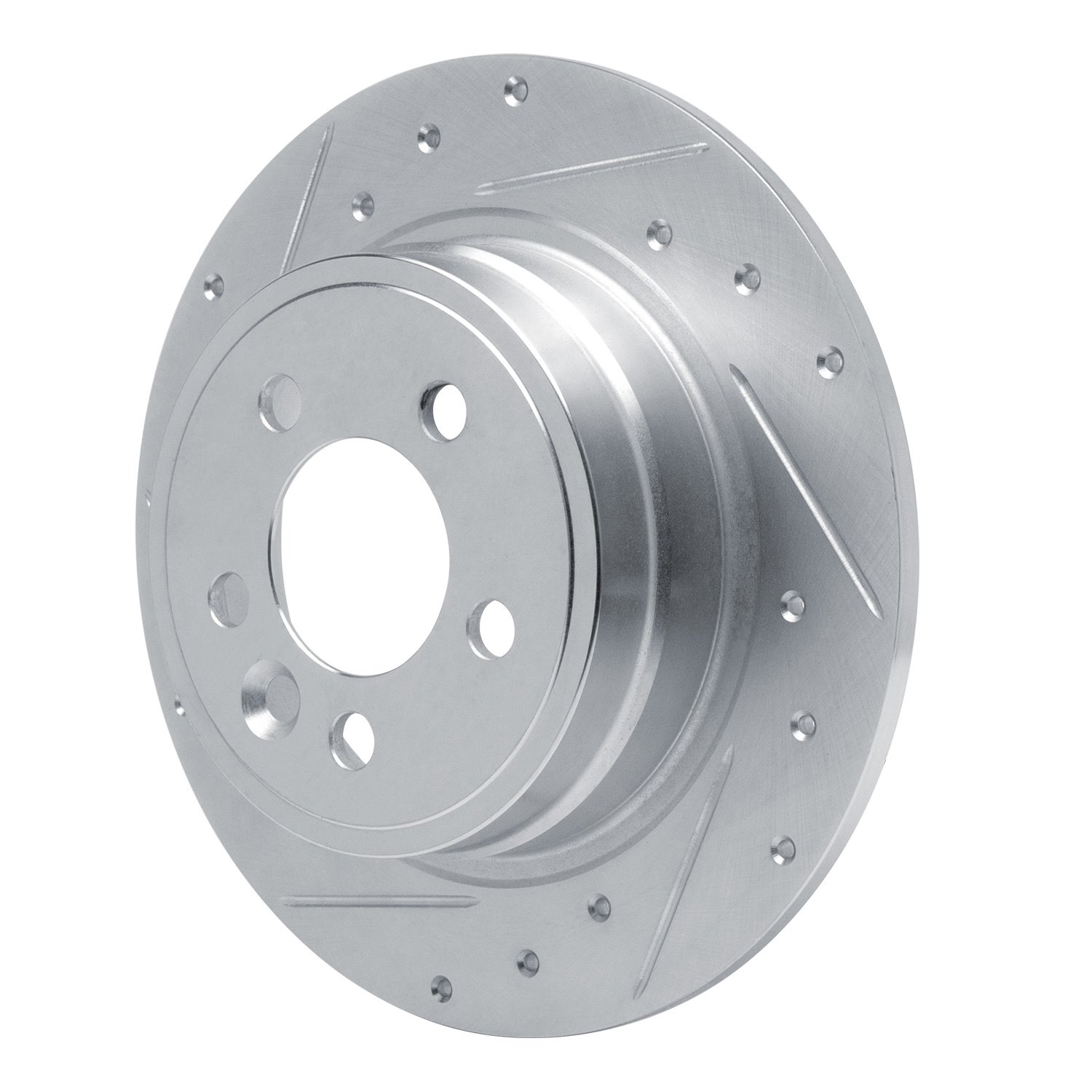 631-92002L Drilled/Slotted Brake Rotor [Silver], 2000-2006 Rover, Position: Rear Left