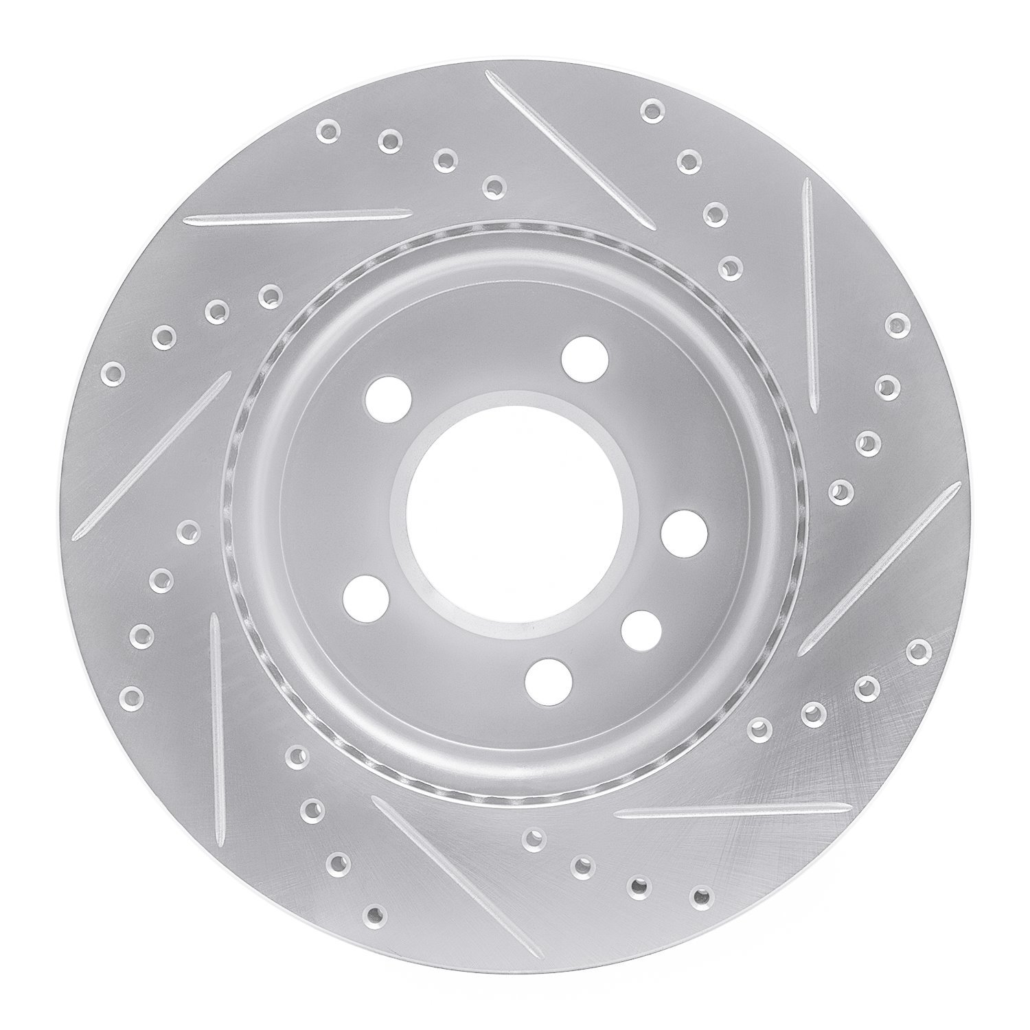 631-92019L Drilled/Slotted Brake Rotor [Silver], 2010-2017 Audi/Volkswagen, Position: Front Left