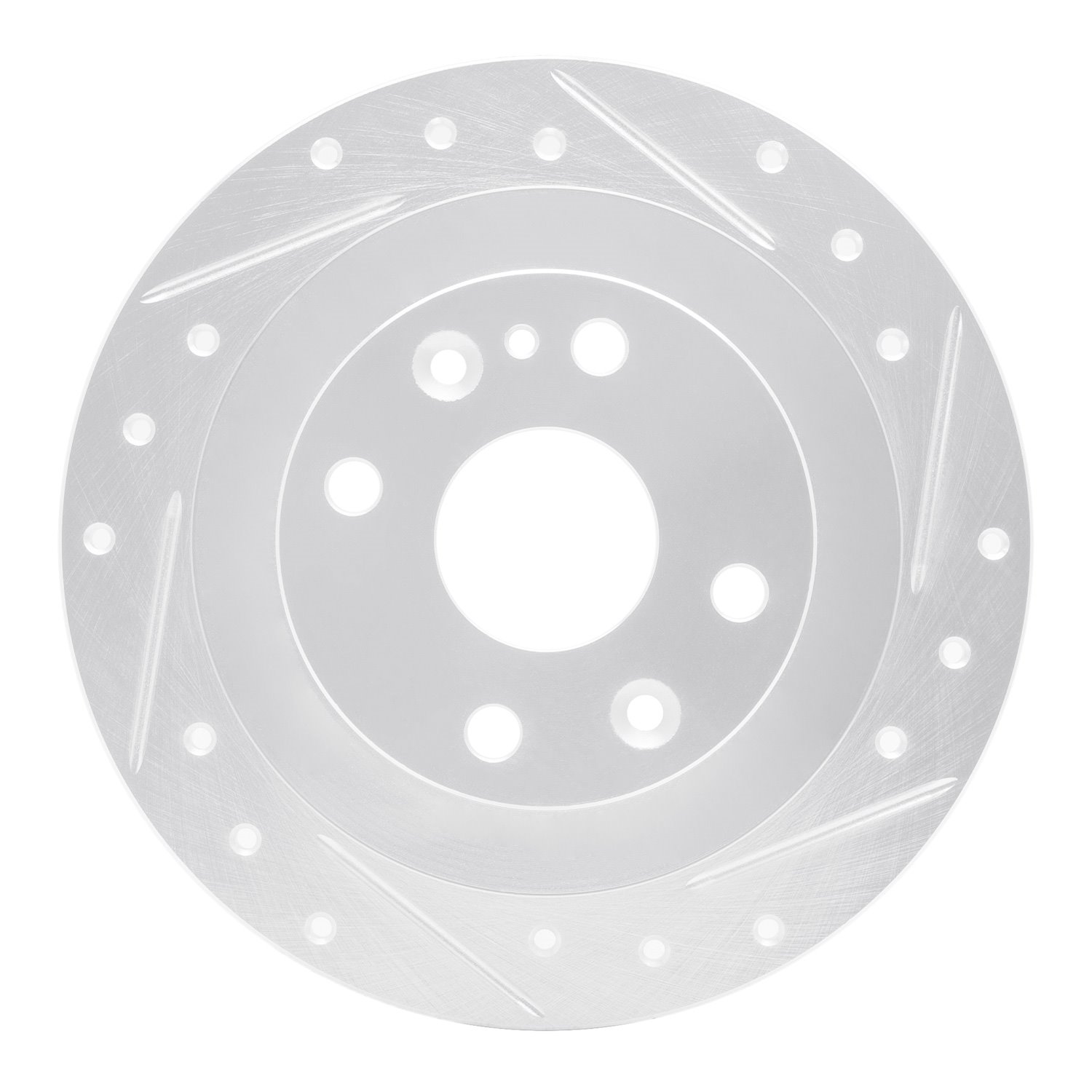 631-92032R Drilled/Slotted Brake Rotor [Silver], 2007-2015 Lexus/Toyota/Scion, Position: Front Right