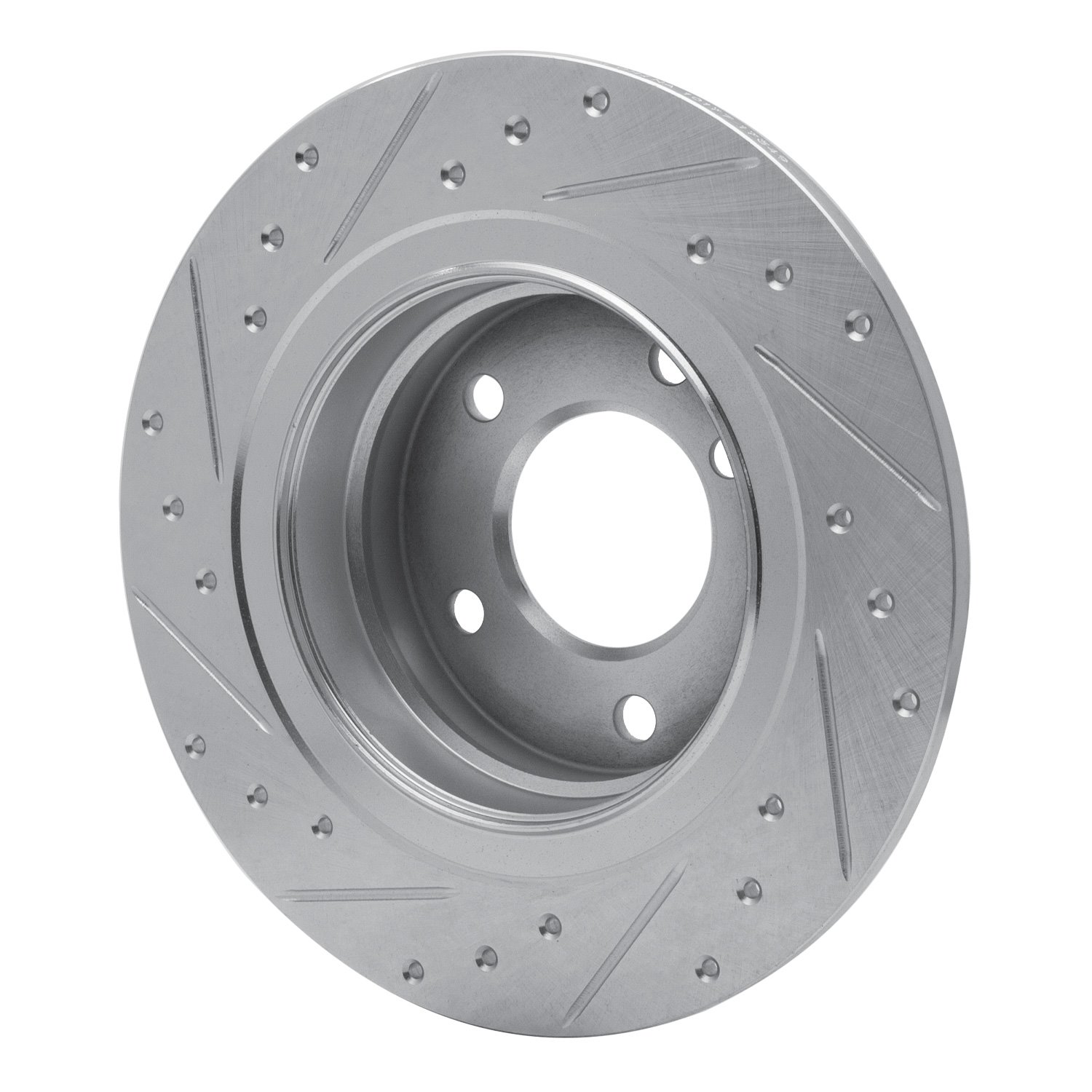 631-92034R Drilled/Slotted Brake Rotor [Silver], 2005-2012 BMW, Position: Rear Right