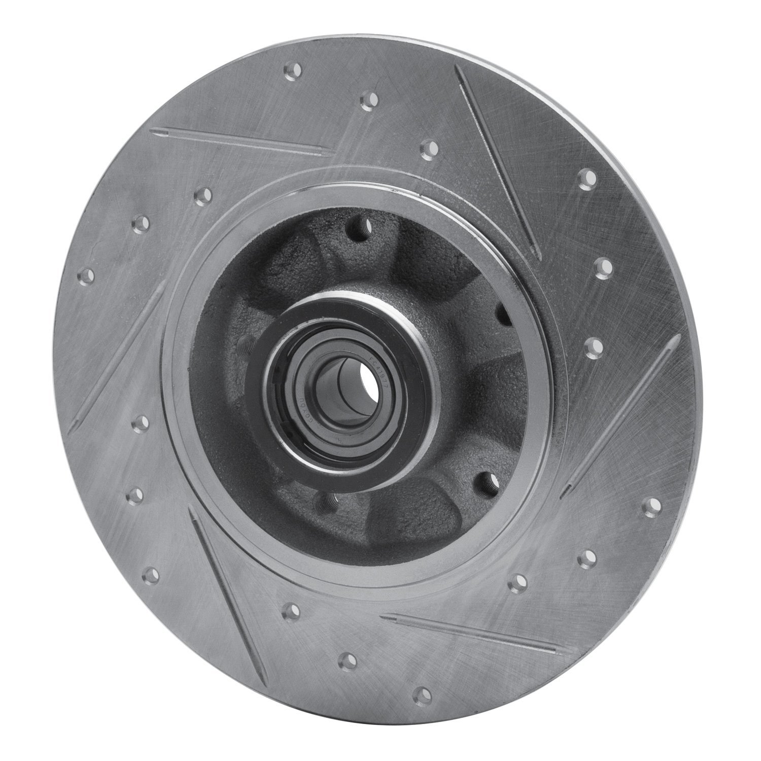 631-92083L Drilled/Slotted Brake Rotor [Silver], 2011-2015 Renault, Position: Rear Left