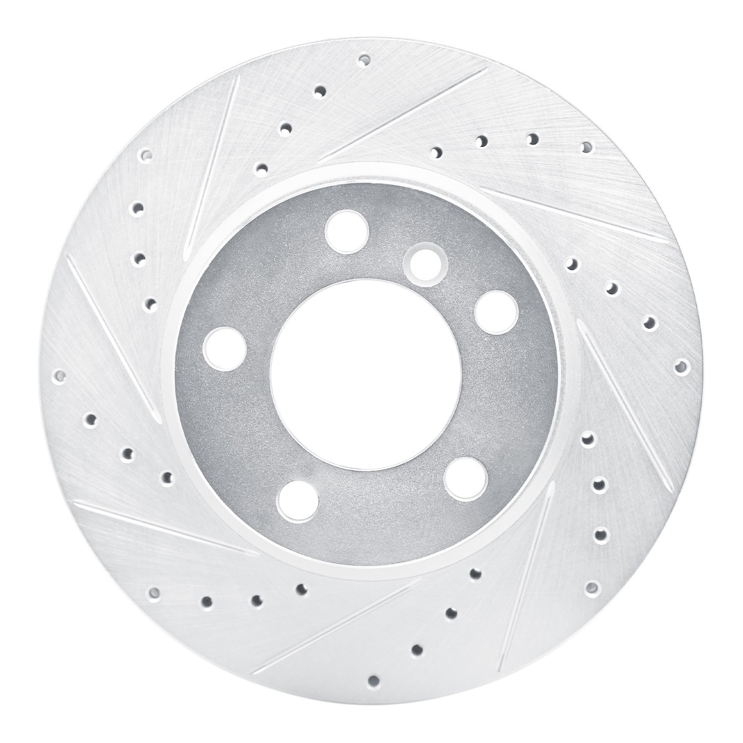 631-92099L Drilled/Slotted Brake Rotor [Silver], 2012-2020 BMW, Position: Front Left