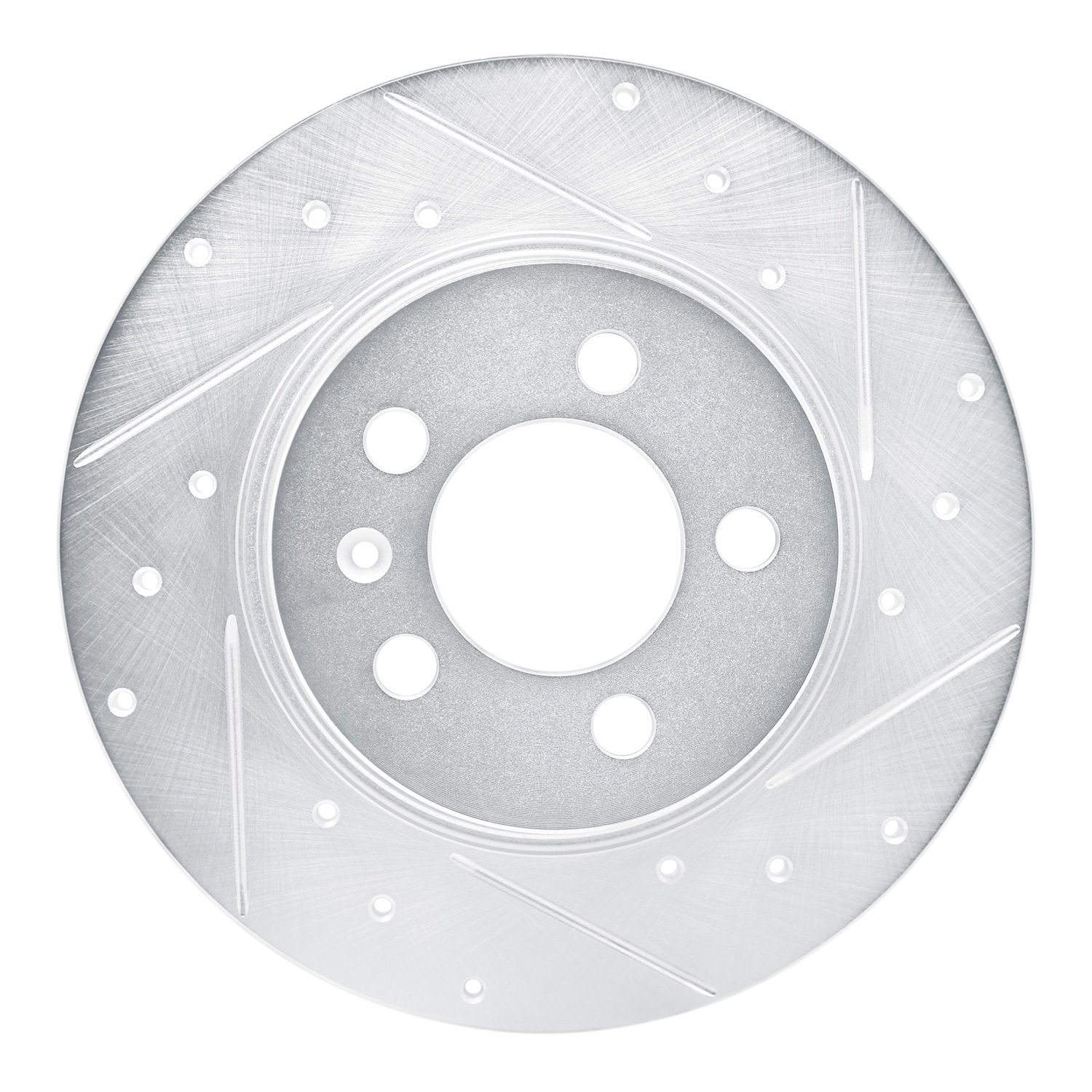 631-92104R Drilled/Slotted Brake Rotor [Silver], 2015-2018 Audi/Volkswagen, Position: Rear Right