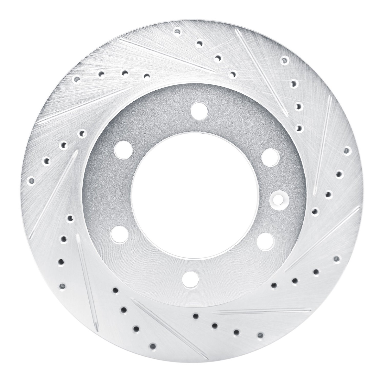 631-92115R Drilled/Slotted Brake Rotor [Silver], 2016-2017 GM, Position: Front Right