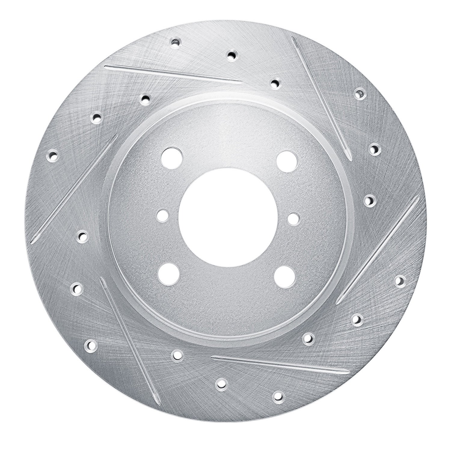 631-92125R Drilled/Slotted Brake Rotor [Silver], 2016-2018 Suzuki, Position: Front Right