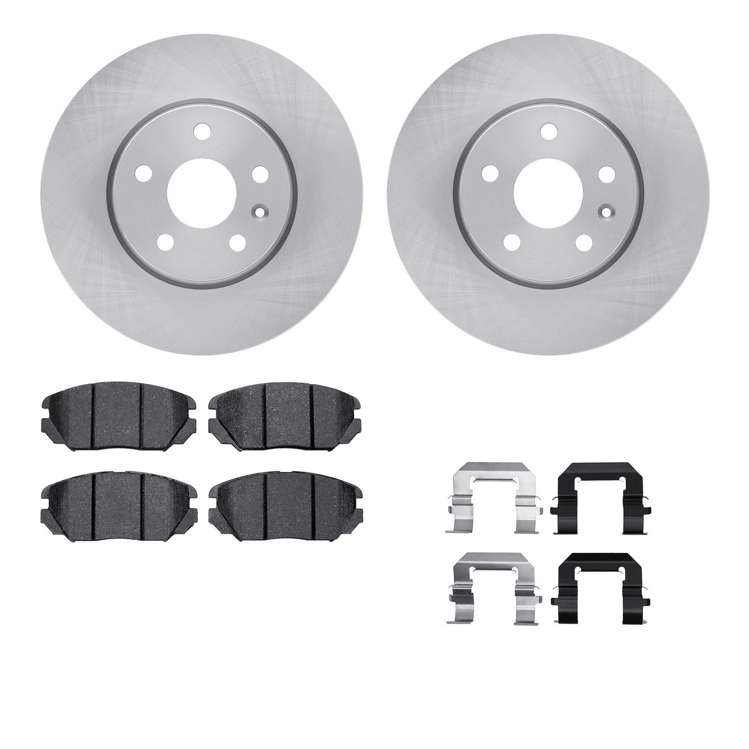 6312-45022 Brake Rotors with 3000-Series Ceramic Brake Pads Kit with Hardware, 2010-2020 GM, Position: Front
