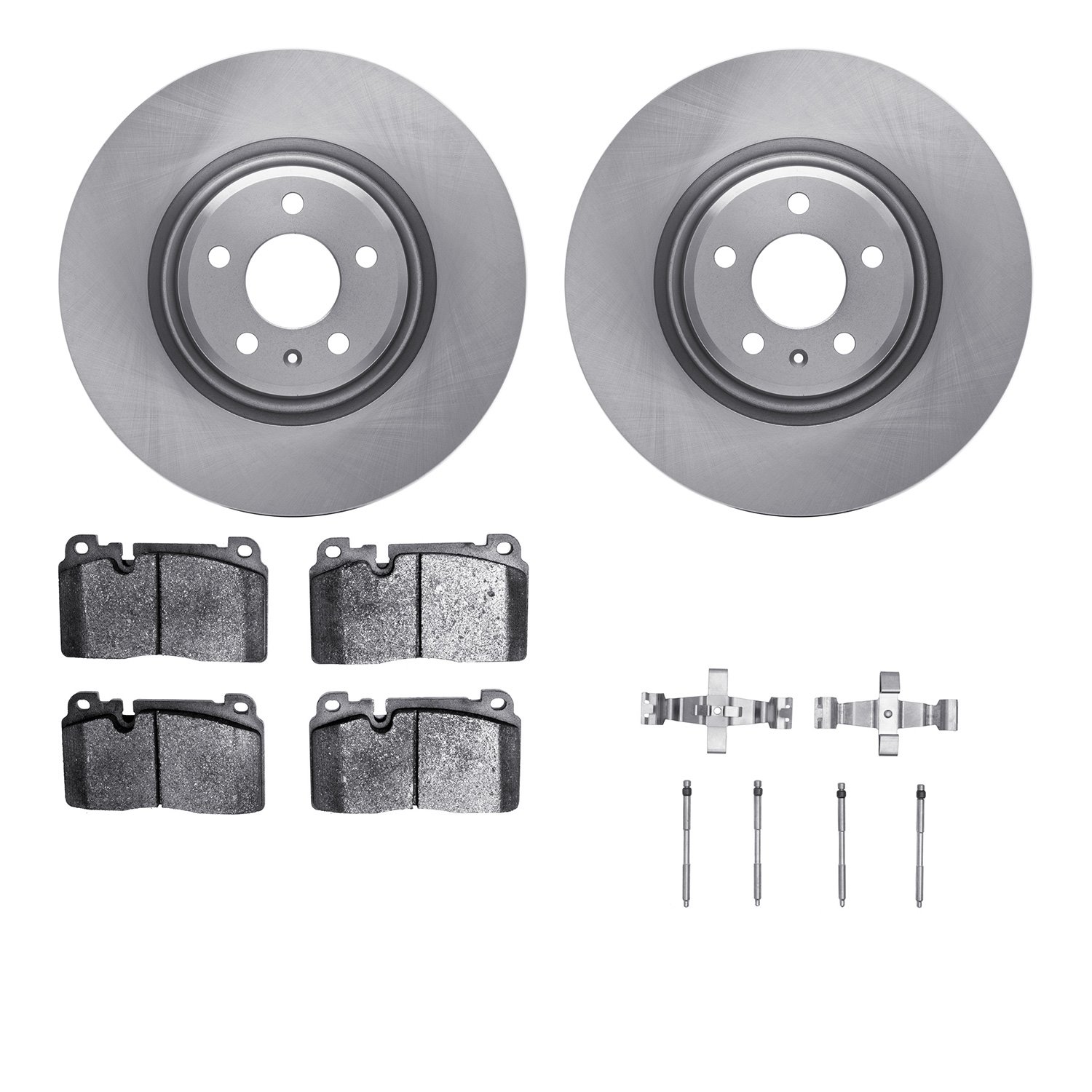 6312-73087 Brake Rotors with 3000-Series Ceramic Brake Pads Kit with Hardware, 2013-2020 Multiple Makes/Models, Position: Front