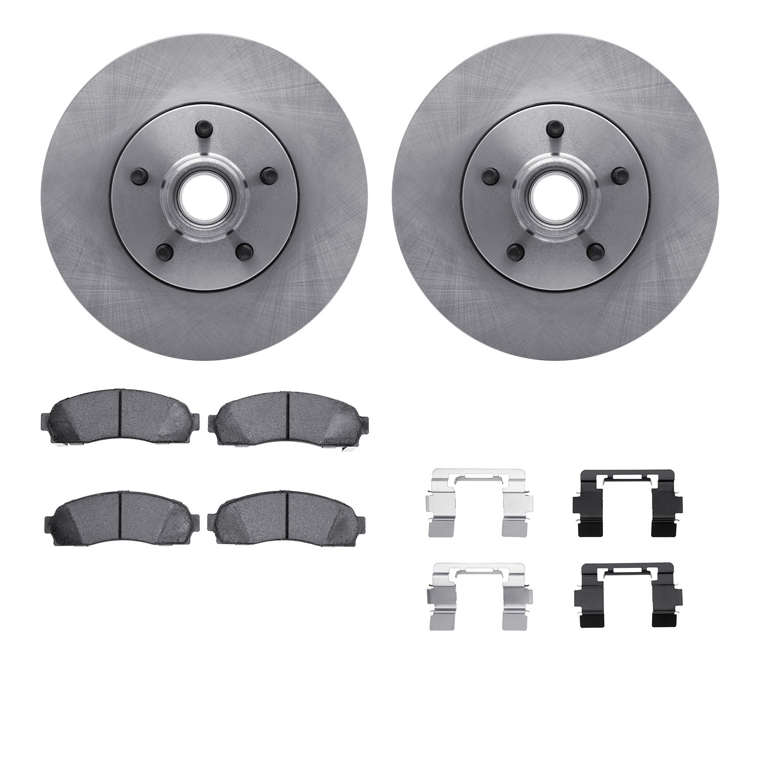 6312-92006 Brake Rotors with 3000-Series Ceramic Brake Pads Kit with Hardware, 2006-2012 Ford/Lincoln/Mercury/Mazda, Position: F