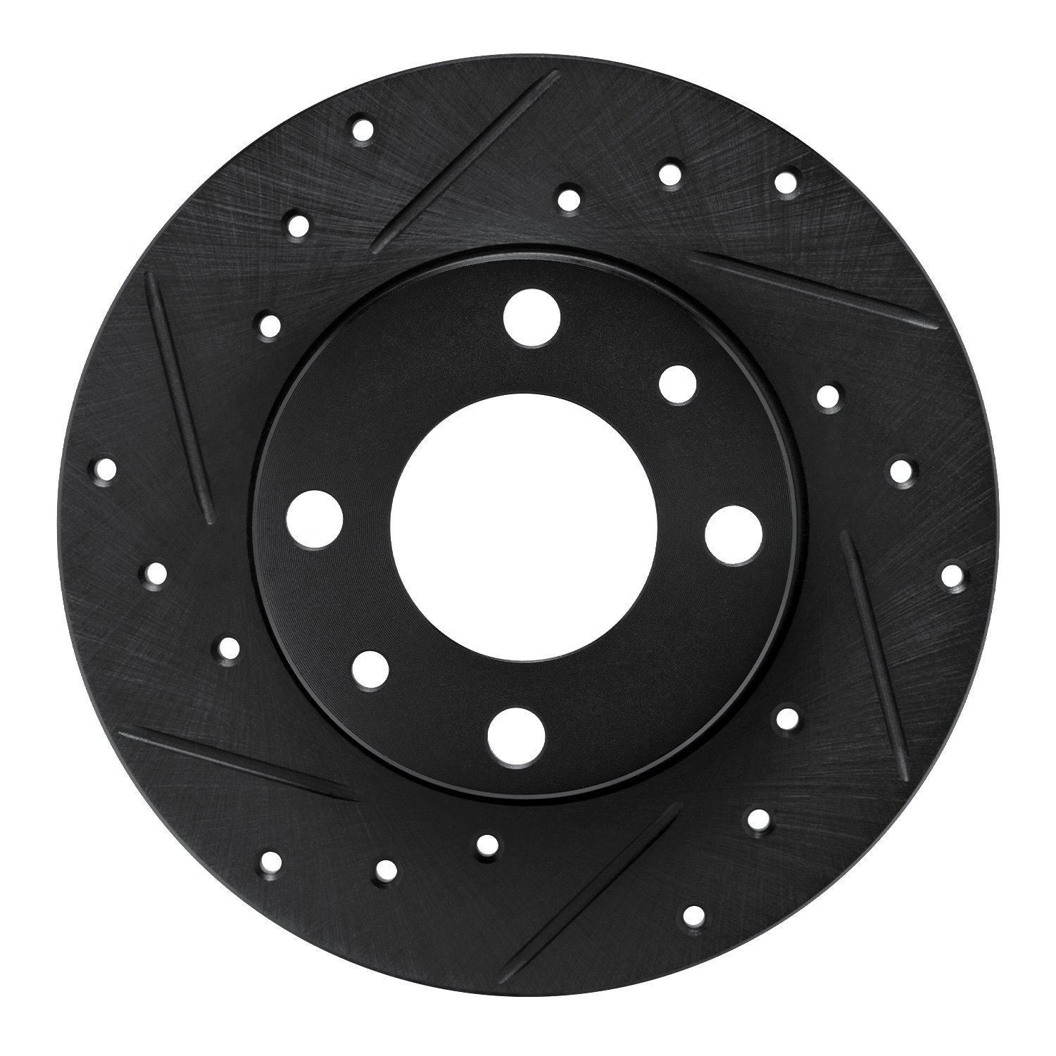 633-07000L Drilled/Slotted Brake Rotor [Black], 1966-1992 Multiple Makes/Models, Position: Rear Left,Front Left