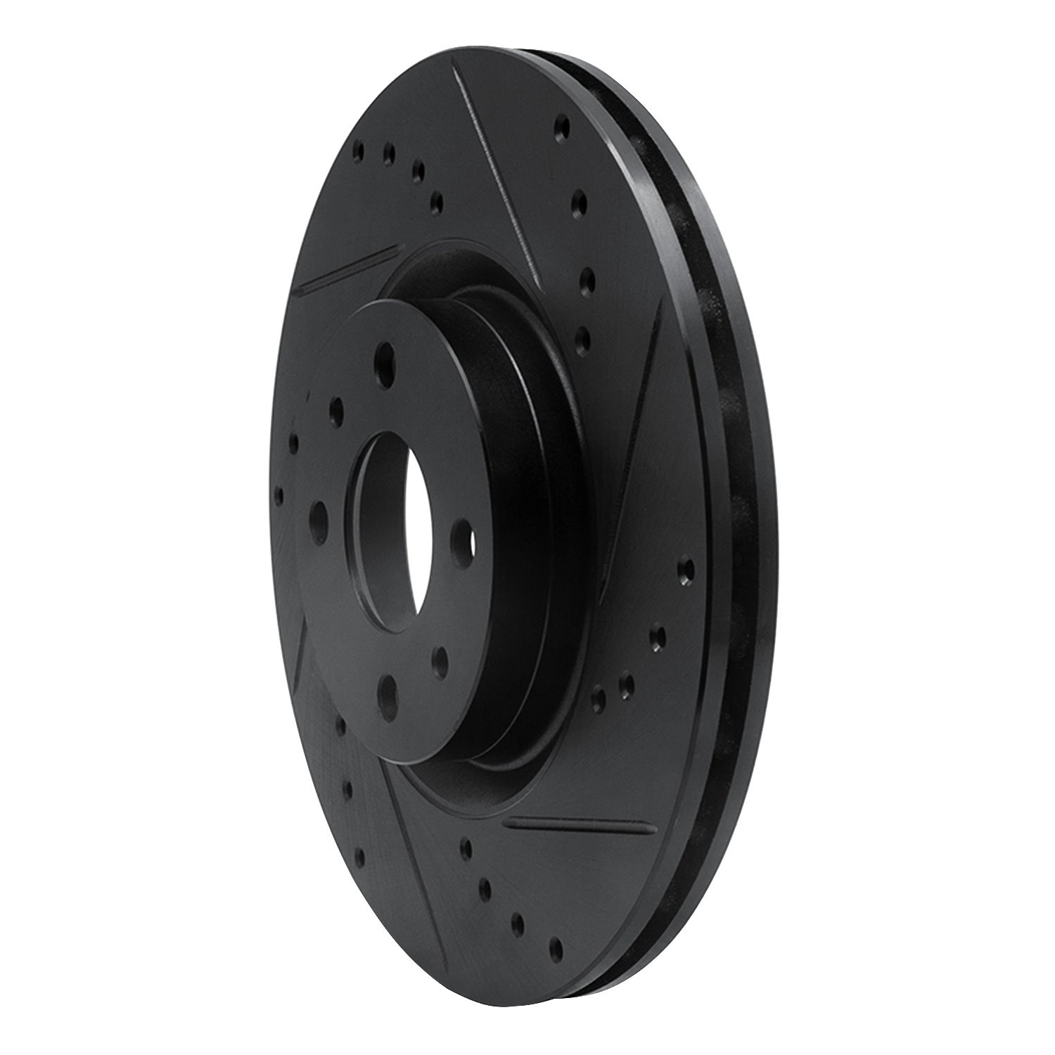Drilled/Slotted Brake Rotor [Black], 2012-2019 Mopar