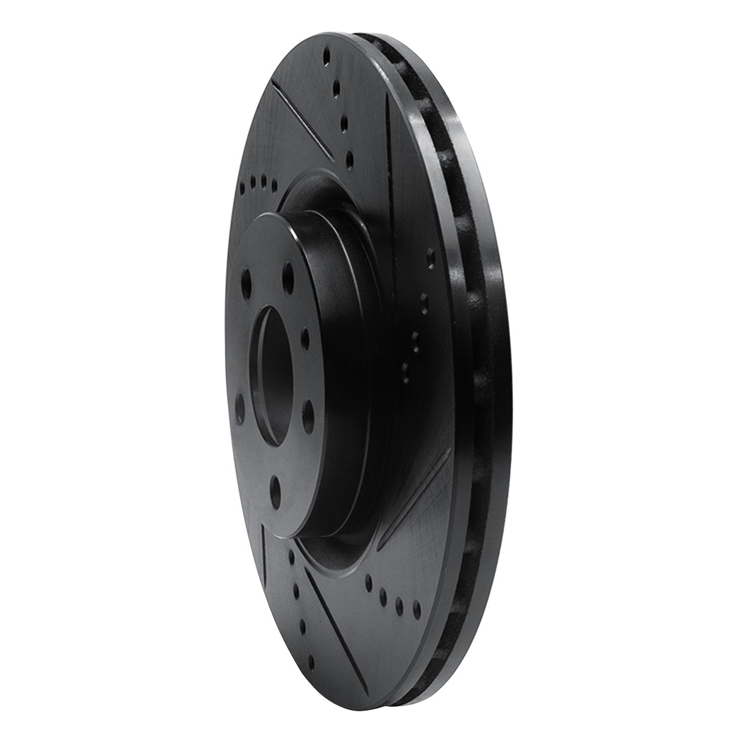 633-16006R Drilled/Slotted Brake Rotor [Black], 1991-2020 Multiple Makes/Models, Position: Front Right
