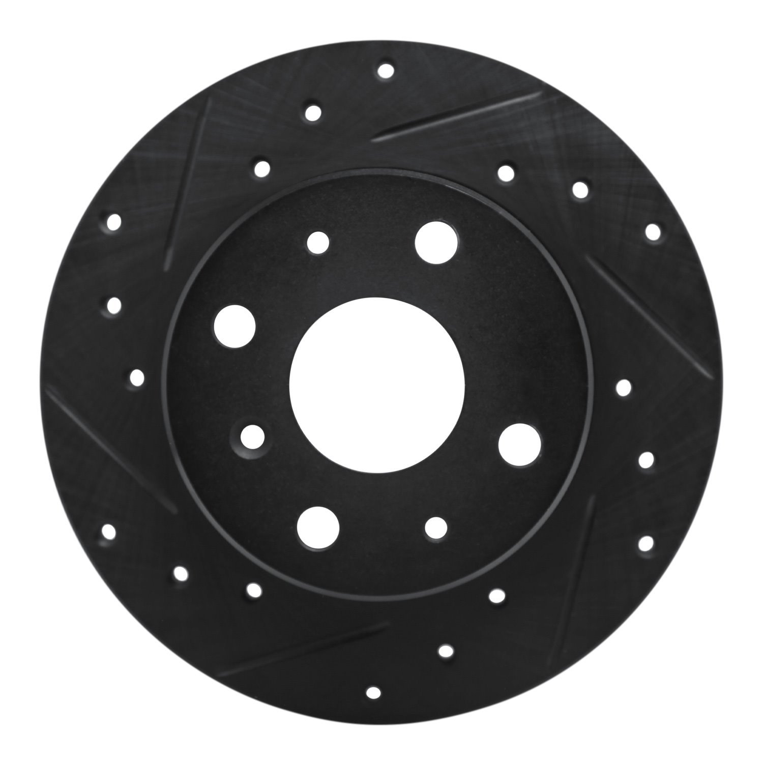 633-19000L Drilled/Slotted Brake Rotor [Black], 1988-1992 Daihatsu, Position: Front Left