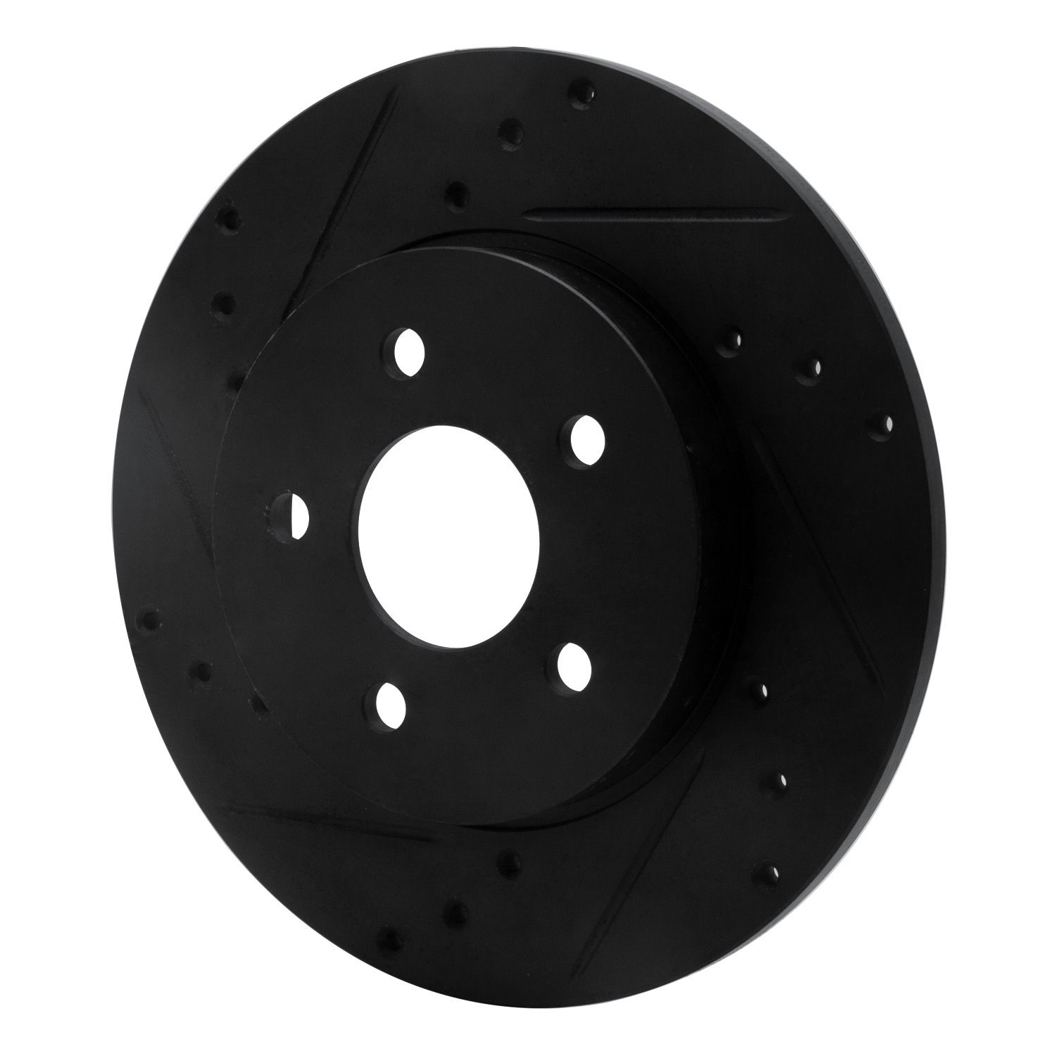 Drilled/Slotted Brake Rotor [Black], 2001-2008 Multiple Makes/Models