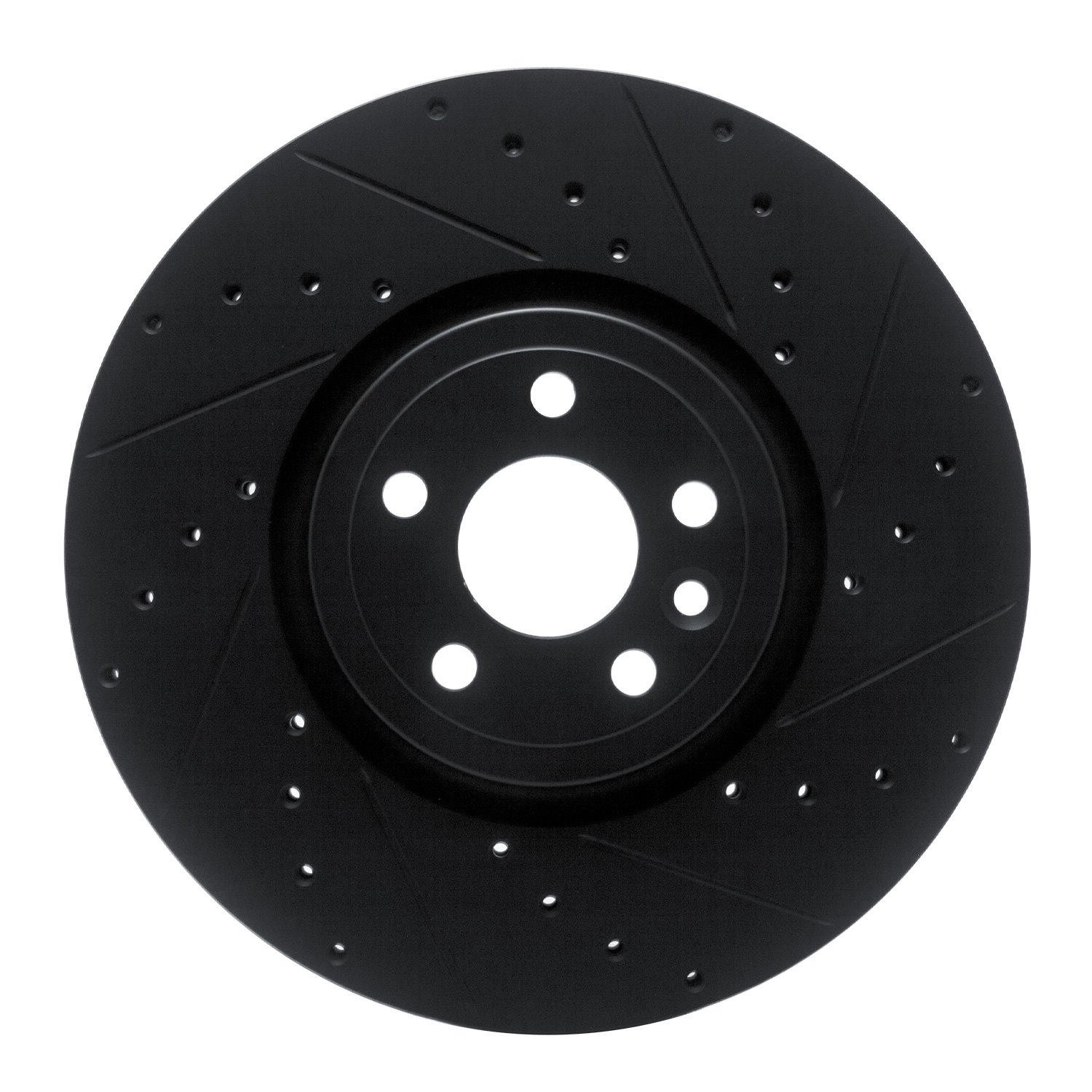 633-20033R Drilled/Slotted Brake Rotor [Black], 2017-2020 Multiple Makes/Models, Position: Front Right