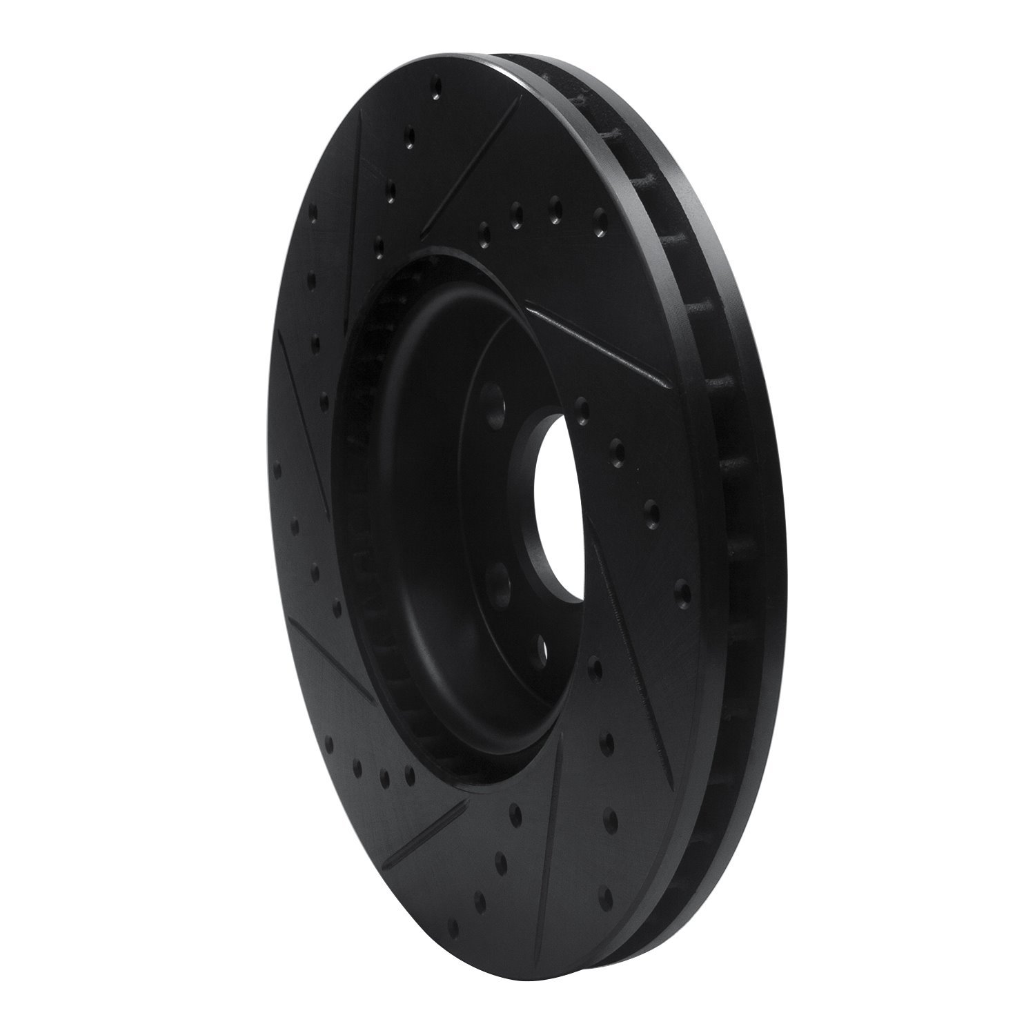633-27041R Drilled/Slotted Brake Rotor [Black], 2007-2018 Multiple Makes/Models, Position: Front Right