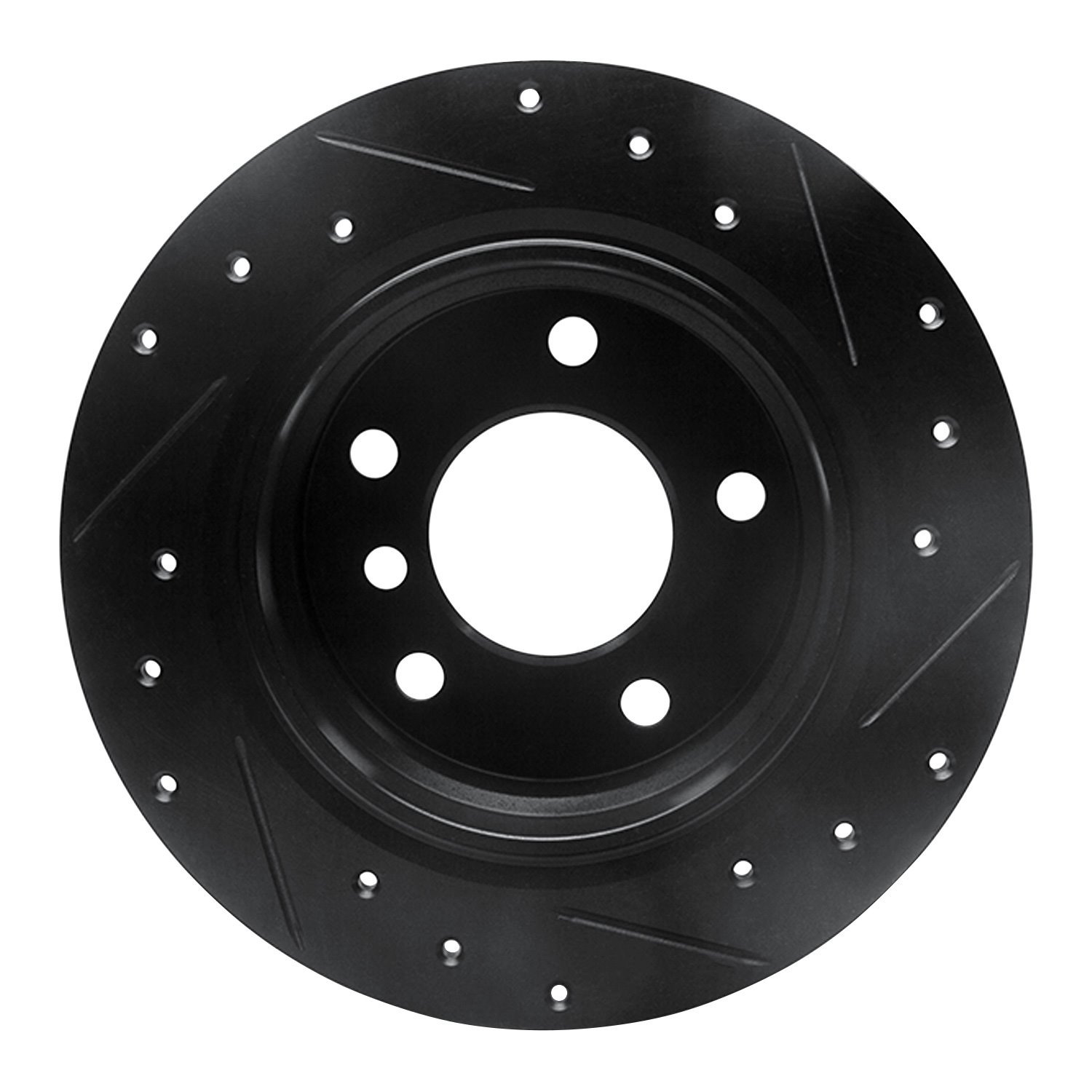 Drilled/Slotted Brake Rotor [Black], 1995-1999 BMW