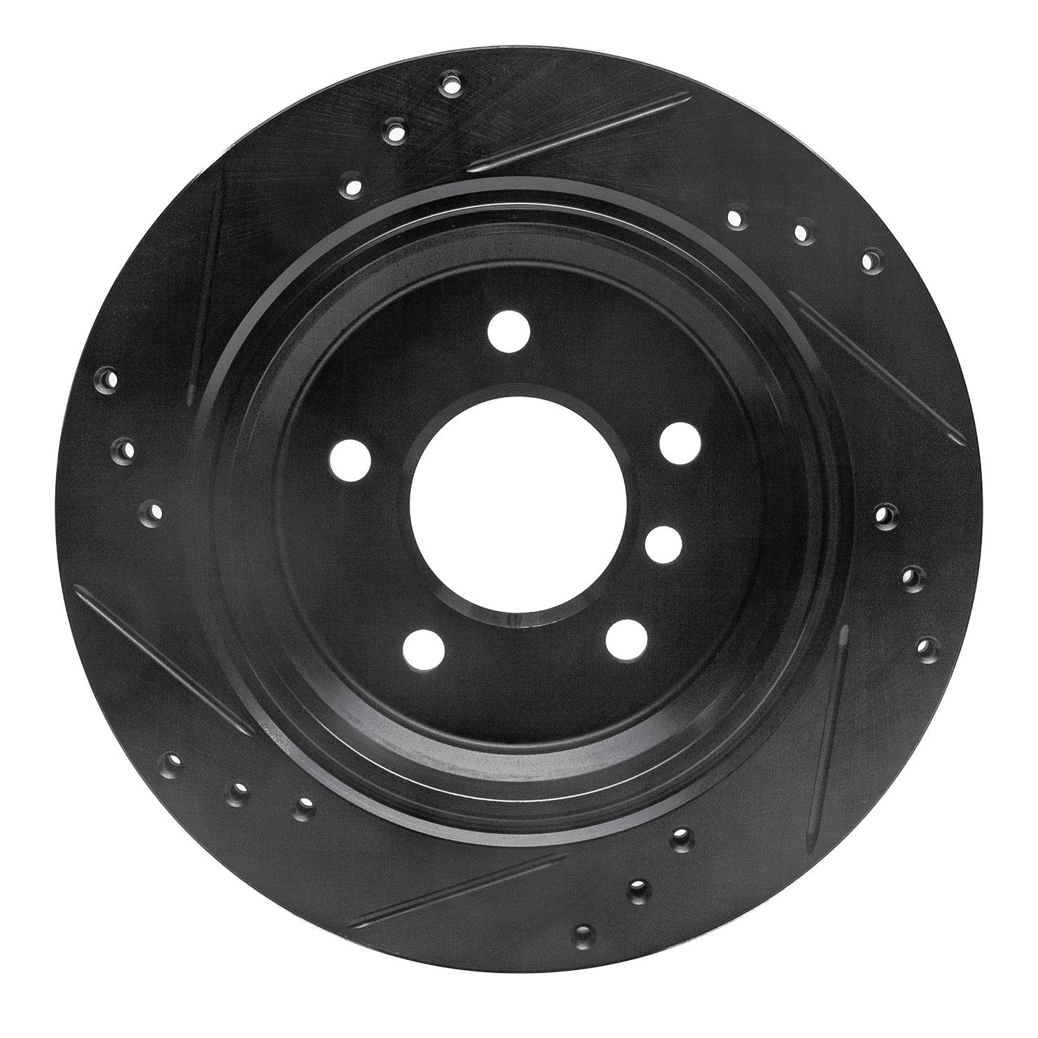 633-31044R Drilled/Slotted Brake Rotor [Black], 1996-2003 BMW, Position: Rear Right