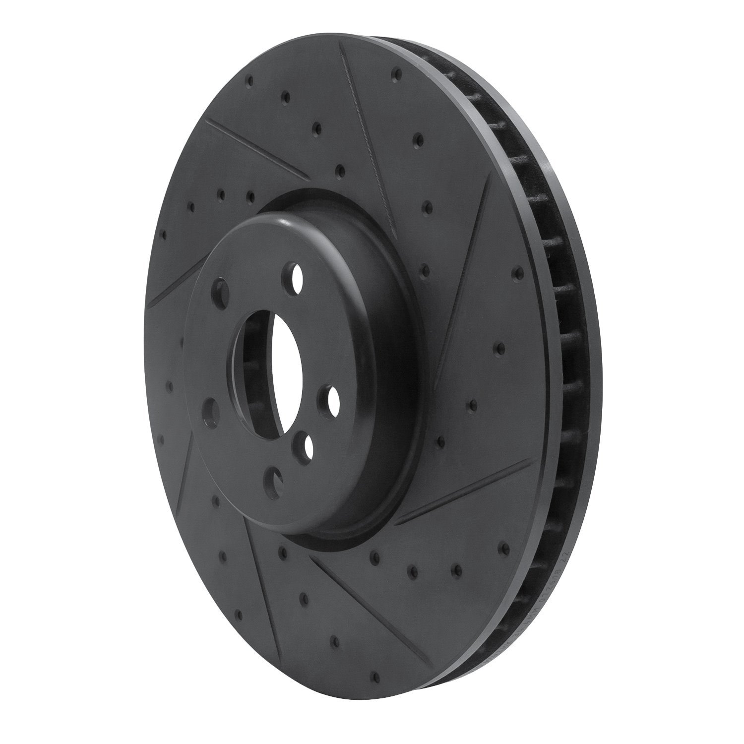 633-31133D Drilled/Slotted Brake Rotor [Black], Fits Select Multiple Makes/Models, Position: Right Front