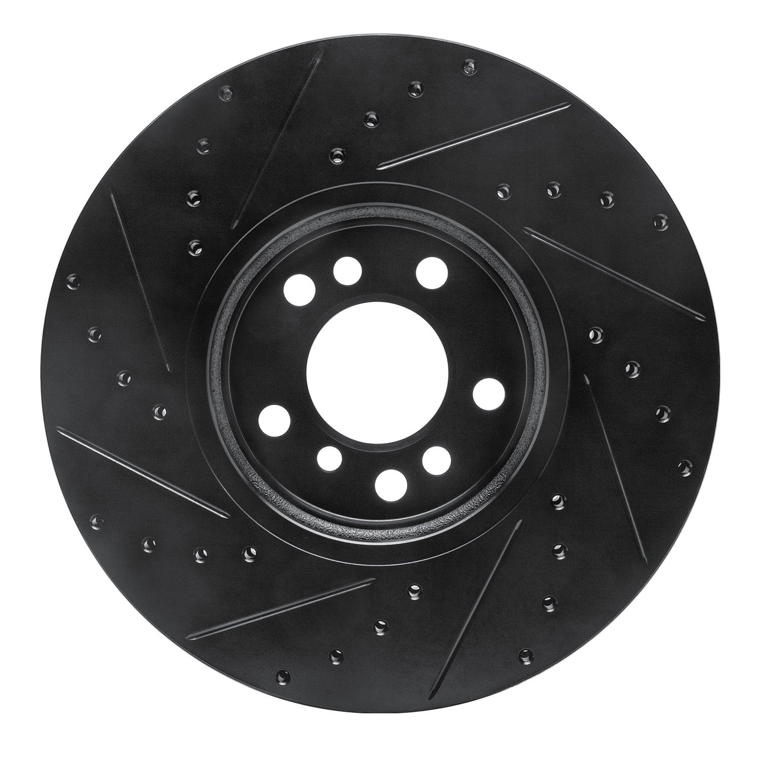 633-31135R Drilled/Slotted Brake Rotor [Black], 2000-2006 BMW, Position: Front Right