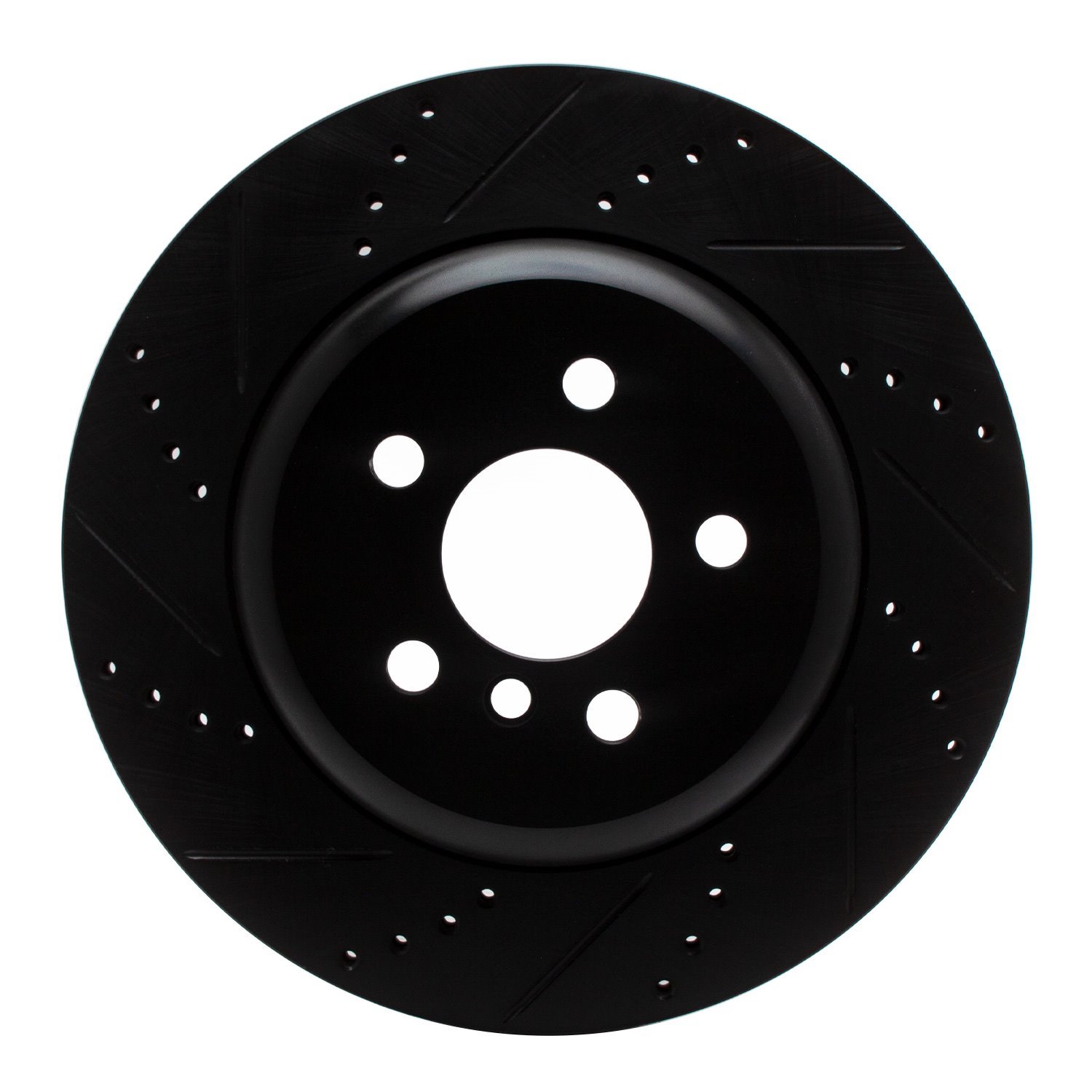 633-31169D Drilled/Slotted Brake Rotor [Black], Fits Select Multiple Makes/Models, Position: Rear Right