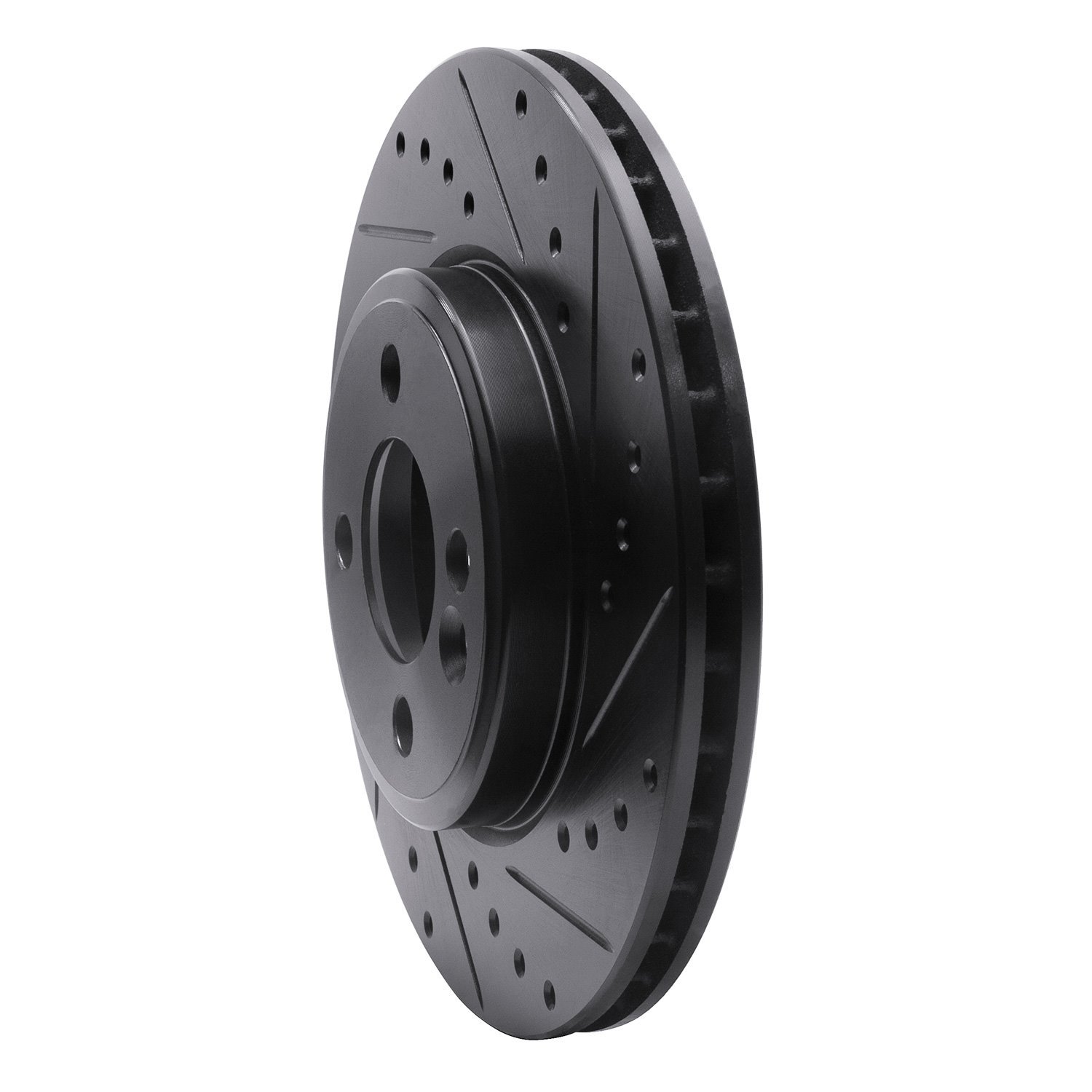 633-32005R Drilled/Slotted Brake Rotor [Black], 2007-2015 Mini, Position: Front Right