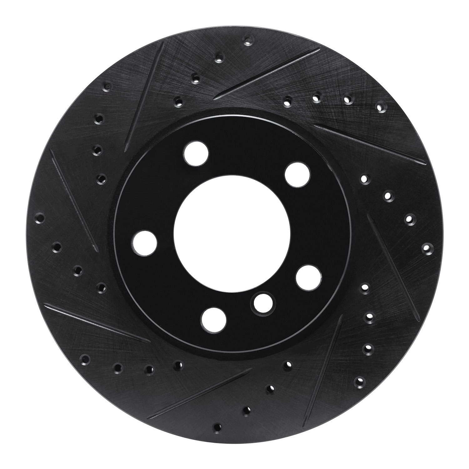 633-32009L Drilled/Slotted Brake Rotor [Black], 2011-2016 Mini, Position: Front Left