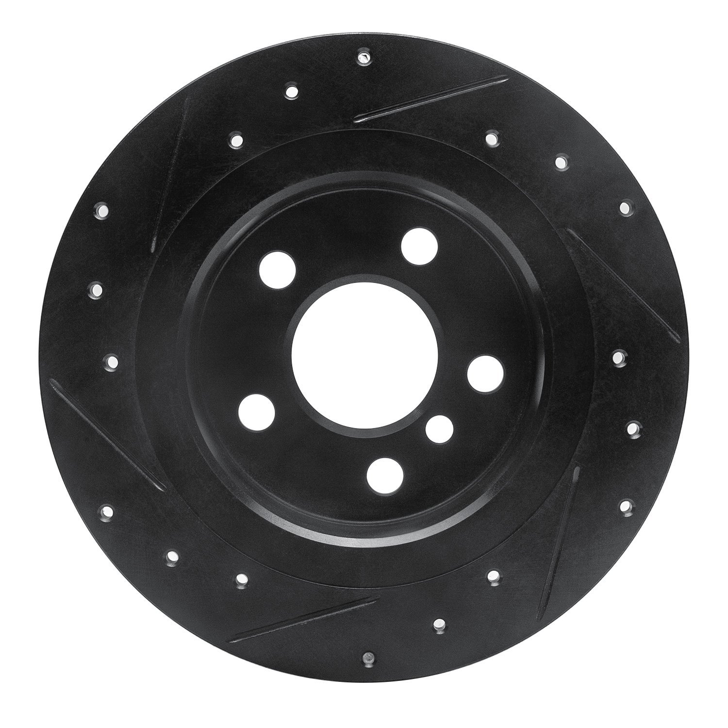 633-32016R Drilled/Slotted Brake Rotor [Black], Fits Select Multiple Makes/Models, Position: Rear Right