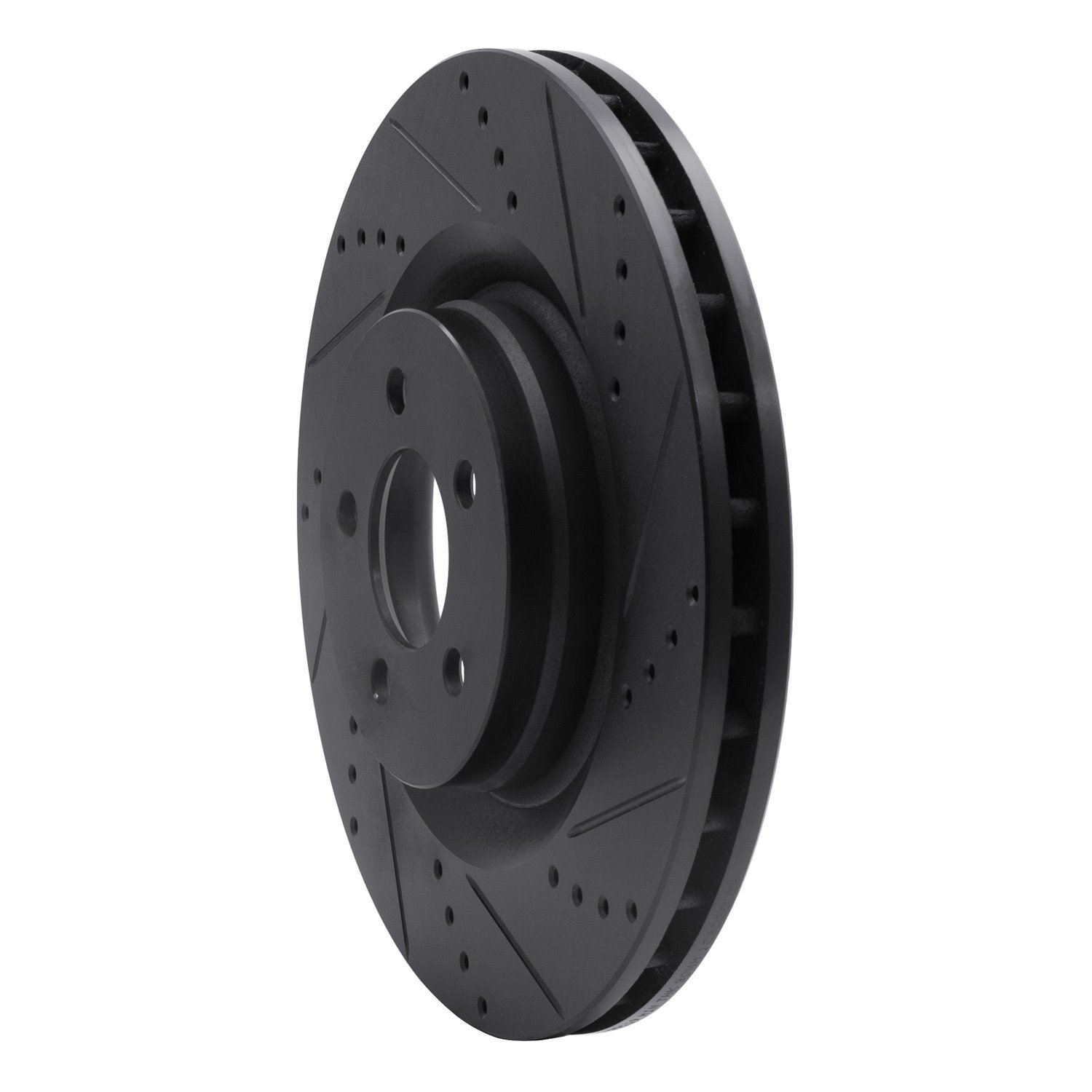 633-39019R Drilled/Slotted Brake Rotor [Black], Fits Select Mopar, Position: Front Right