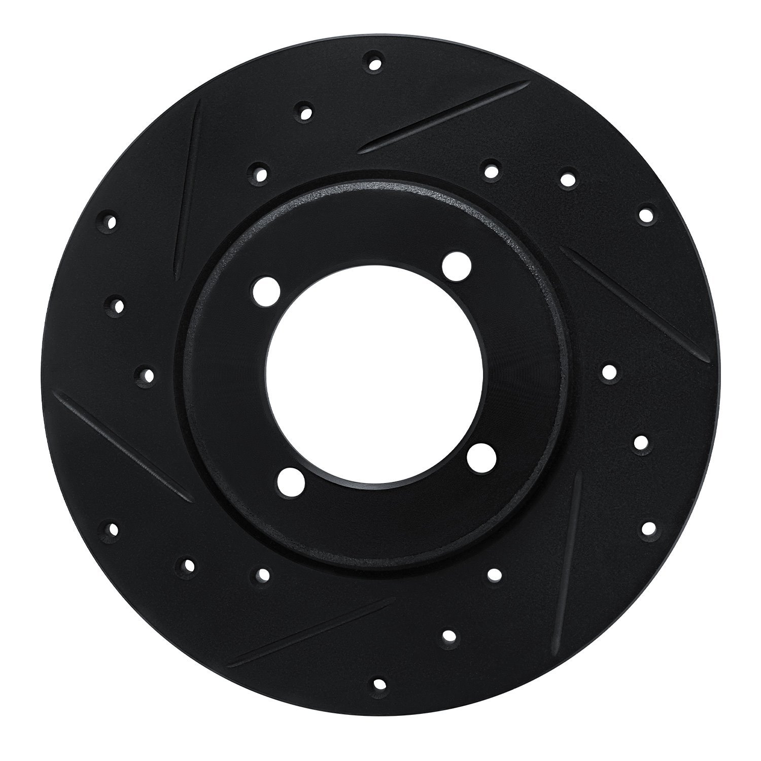 633-40000L Drilled/Slotted Brake Rotor [Black], 1978-1983 Mopar, Position: Front Left