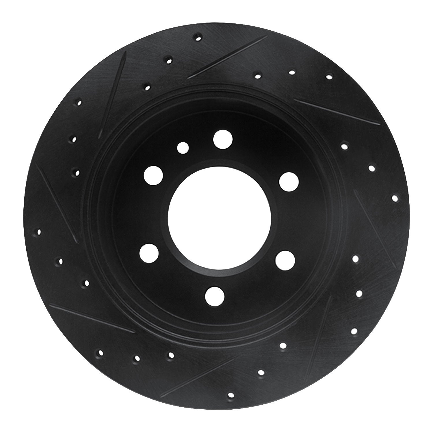 633-40044R Drilled/Slotted Brake Rotor [Black], 2006-2018 Multiple Makes/Models, Position: Rr Right,Rear Right