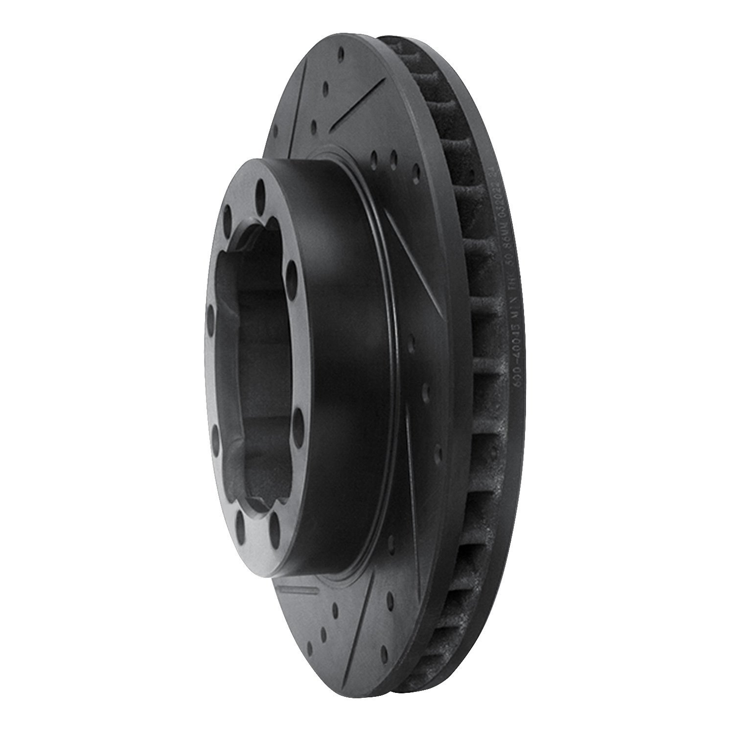 Drilled/Slotted Brake Rotor [Black], 1988-2000 Multiple Makes/Models