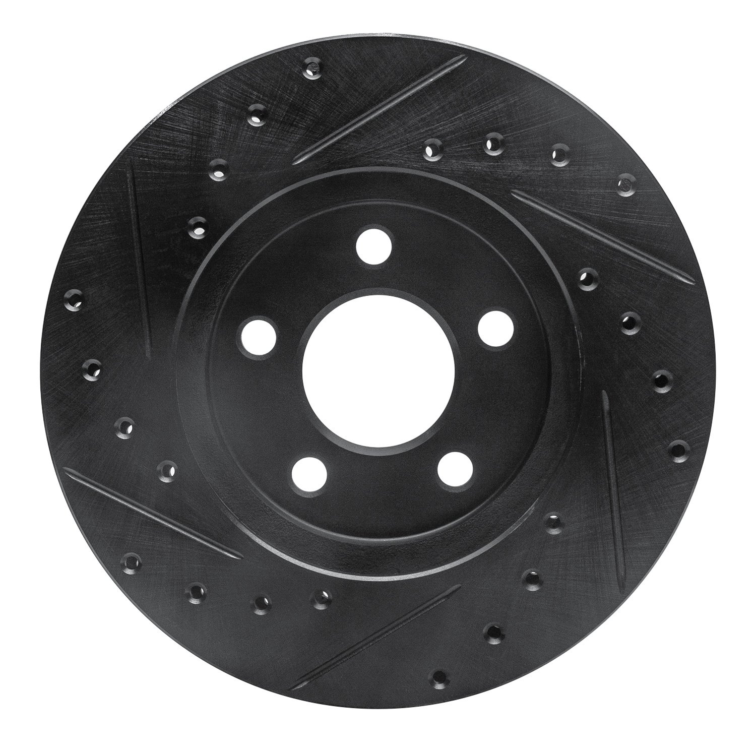 633-40046R Drilled/Slotted Brake Rotor [Black], 1984-1995 Mopar, Position: Front Right