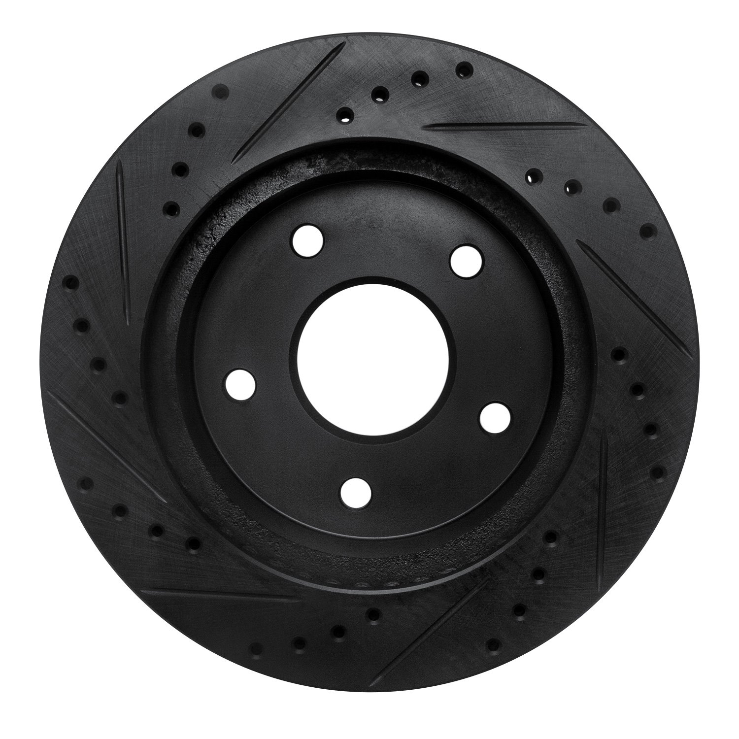 633-40092R Drilled/Slotted Brake Rotor [Black], 2000-2001 Mopar, Position: Front Right