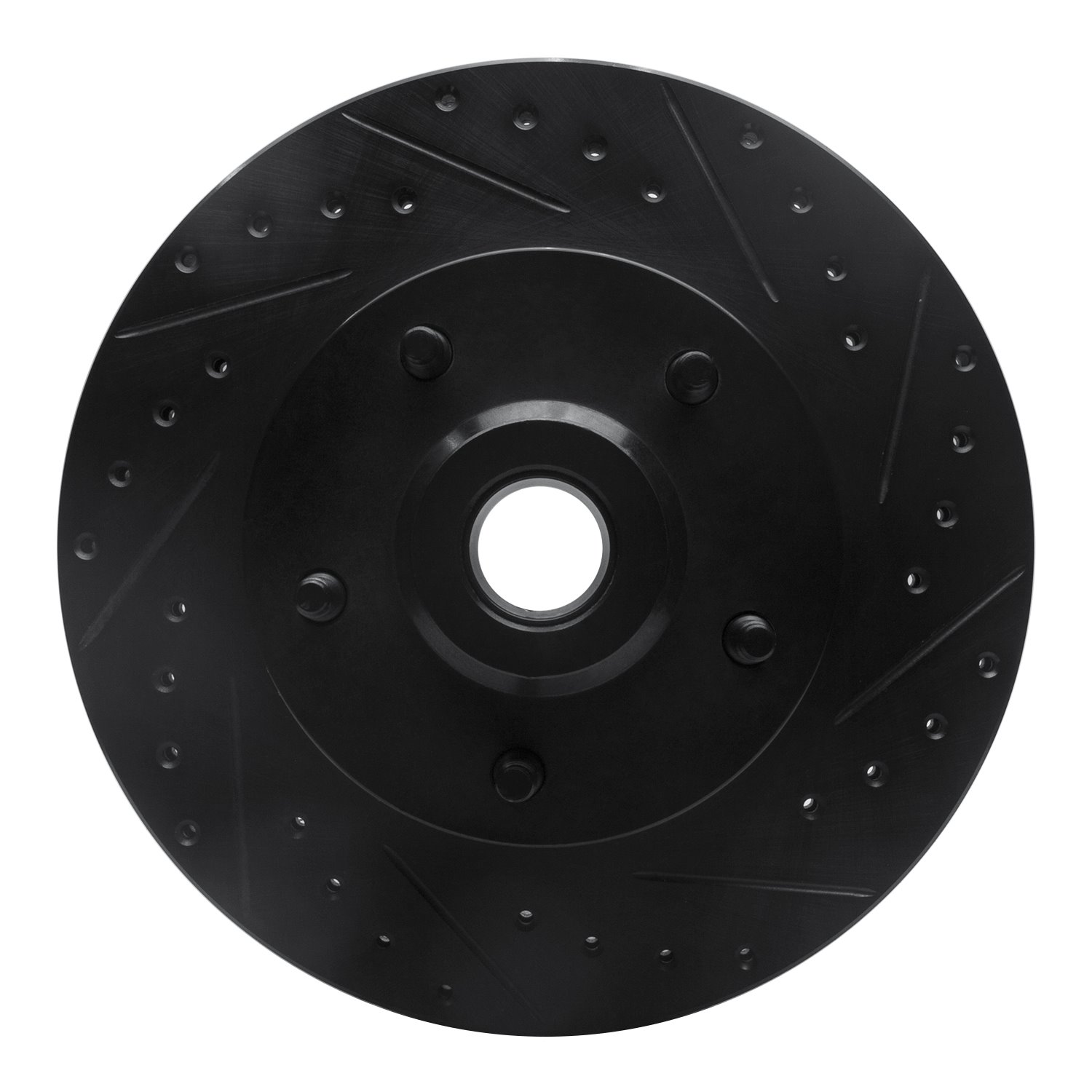 633-40096R Drilled/Slotted Brake Rotor [Black], 2003-2003 Mopar, Position: Front Right