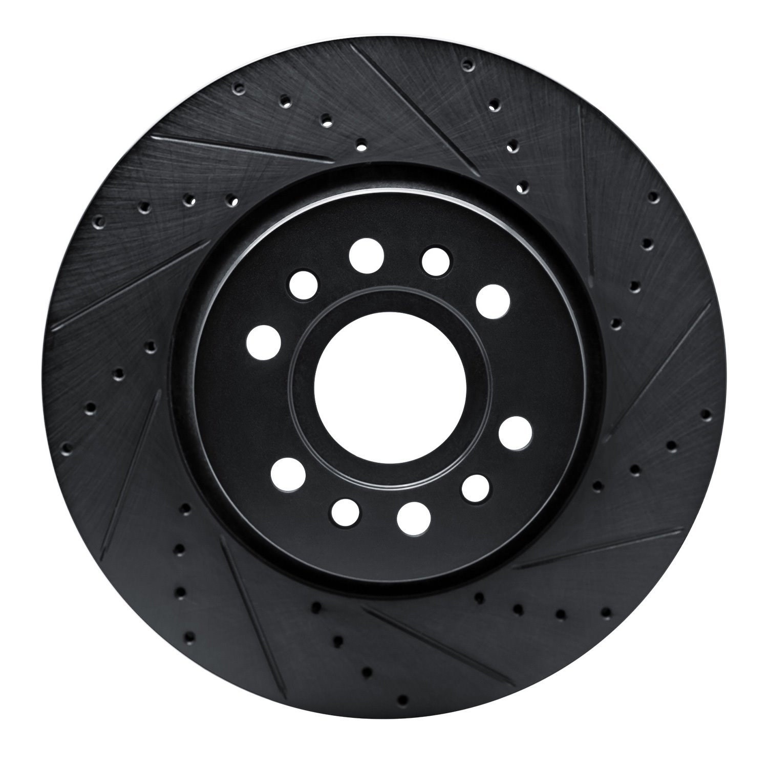 633-40125R Drilled/Slotted Brake Rotor [Black], Fits Select Mopar, Position: Front Right