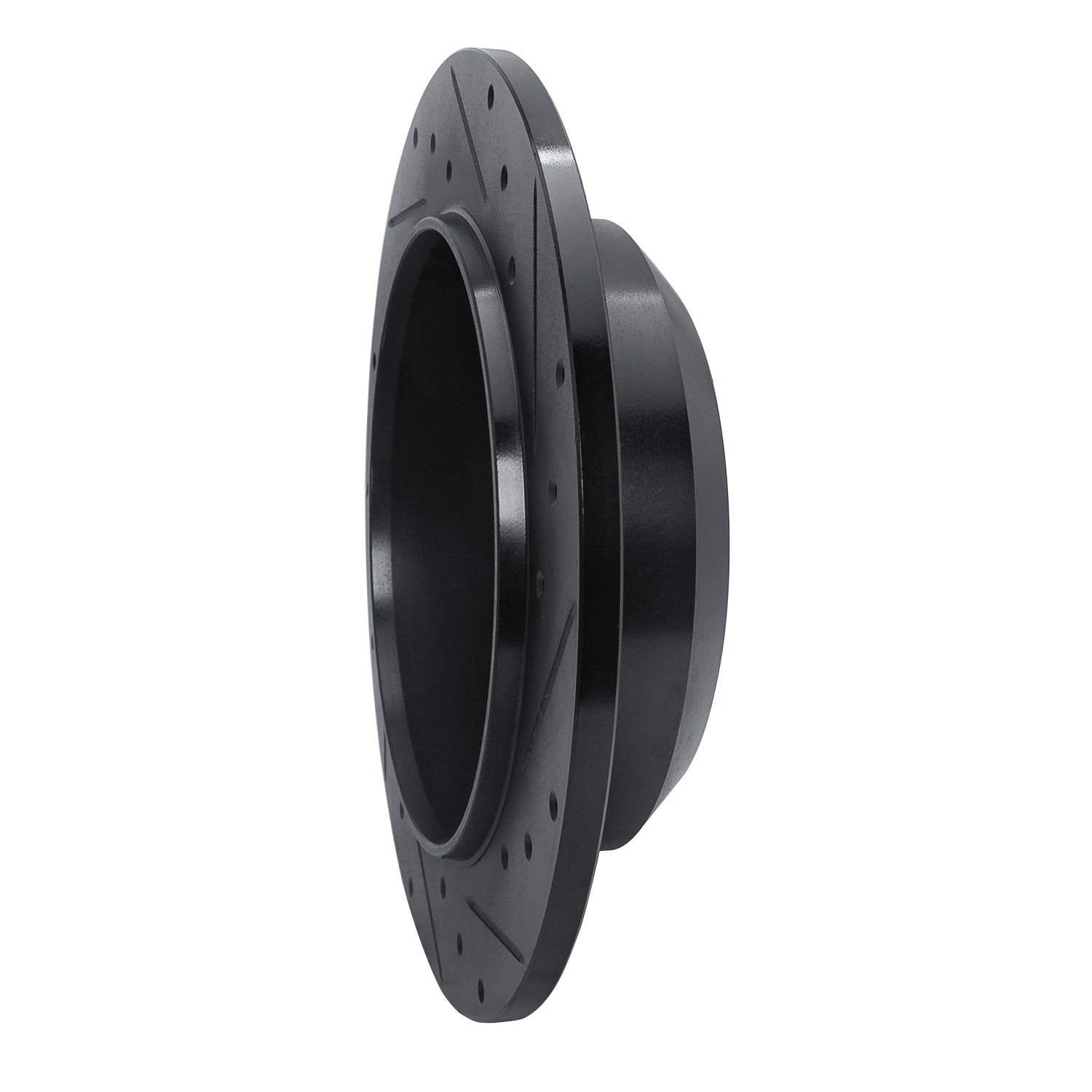 Drilled/Slotted Brake Rotor [Black], Fits Select Mopar