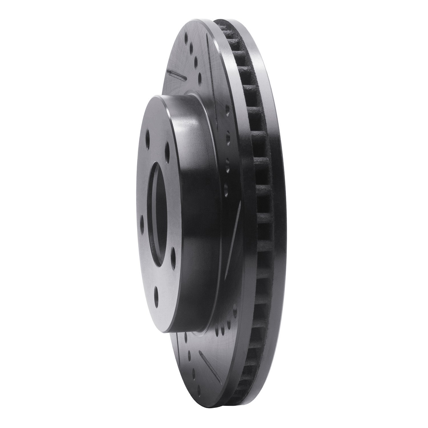 633-45003R Drilled/Slotted Brake Rotor [Black], 1983-1996 GM, Position: Front Right