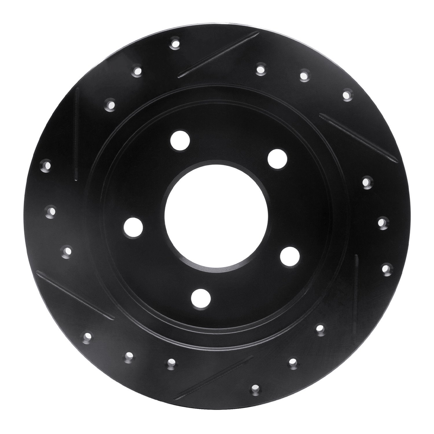 633-45005R Drilled/Slotted Brake Rotor [Black], 1988-1994 GM, Position: Rear Right