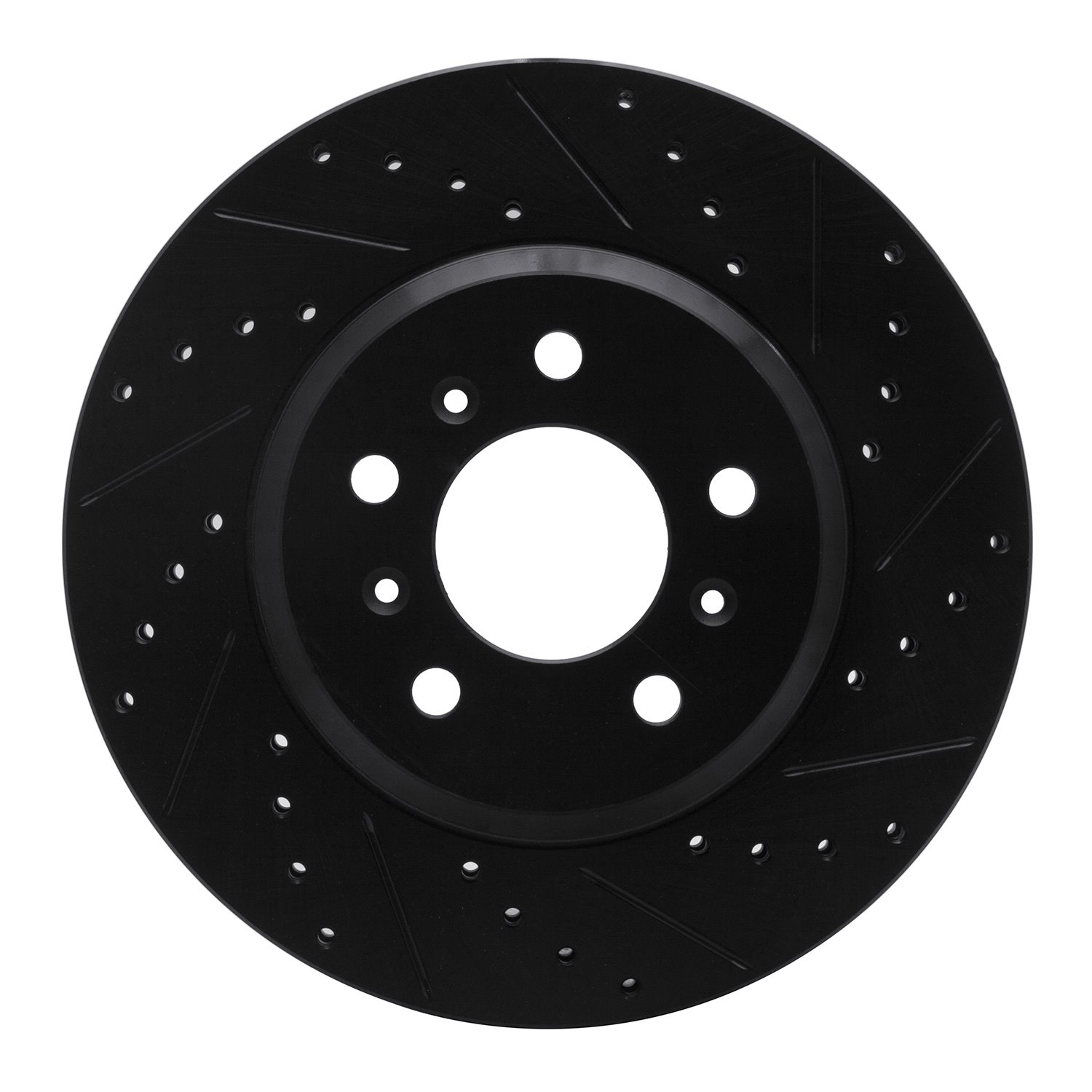 633-45012R Drilled/Slotted Brake Rotor [Black], 2006-2016 GM, Position: Front Right