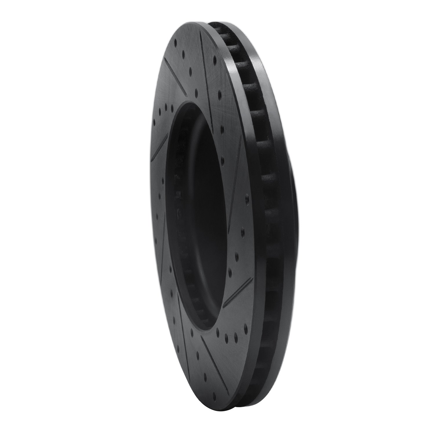 Drilled/Slotted Brake Rotor [Black], 2014-2020 GM