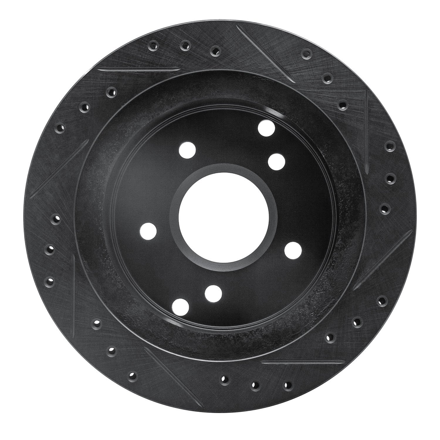 Drilled/Slotted Brake Rotor [Black], 1984-1987 GM