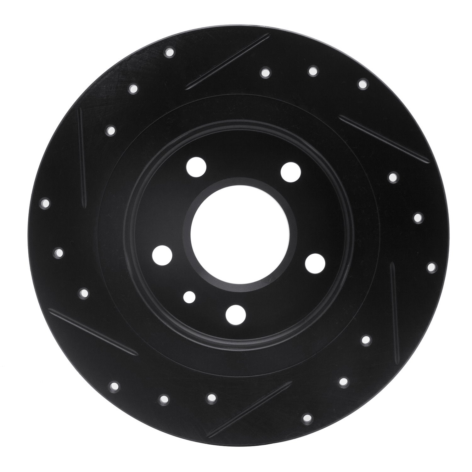 633-47044R Drilled/Slotted Brake Rotor [Black], 2011-2019 GM, Position: Rear Right